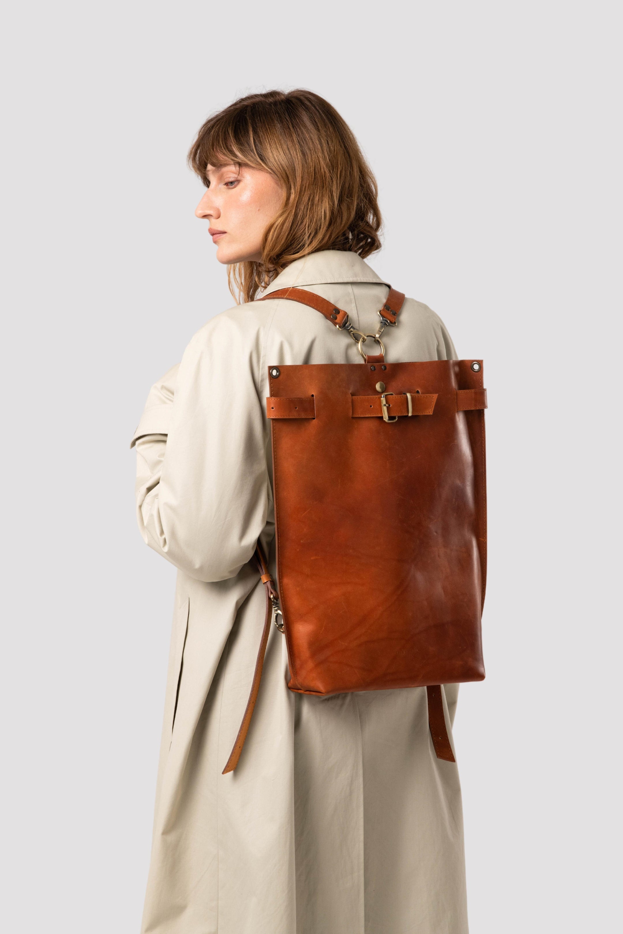 A guide to Qisa handcrafted leather bag collections and styles, made in Georgia