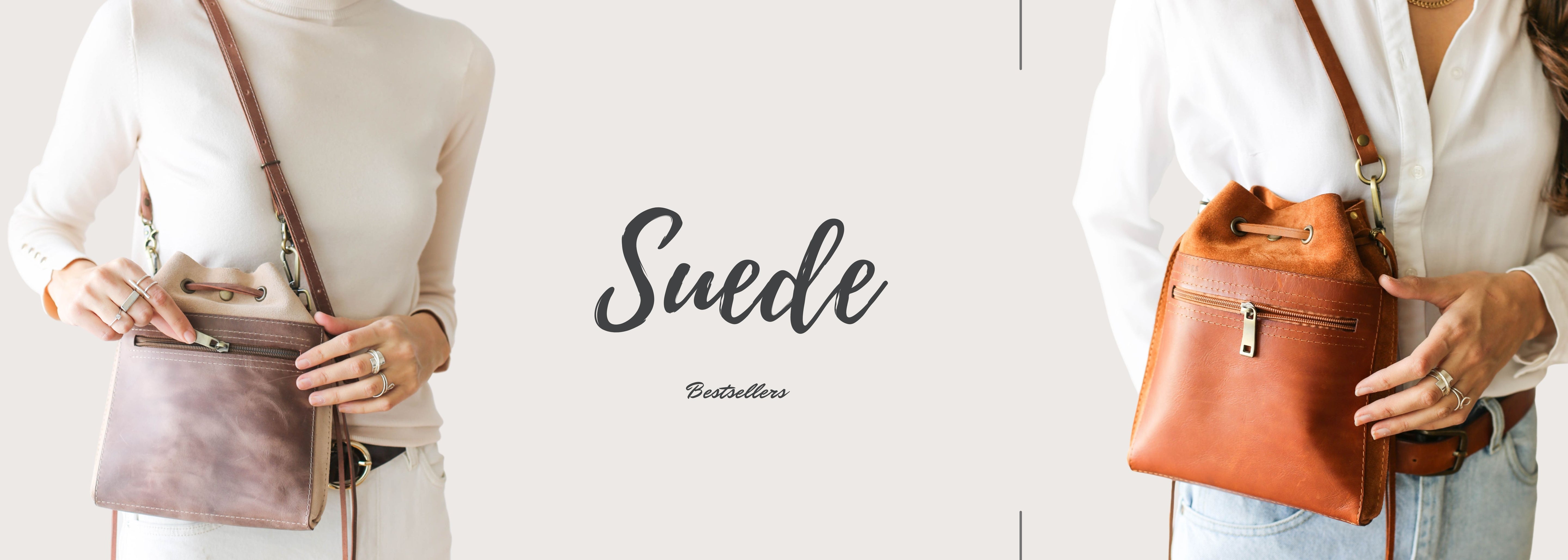 Suede Cross Body Bag