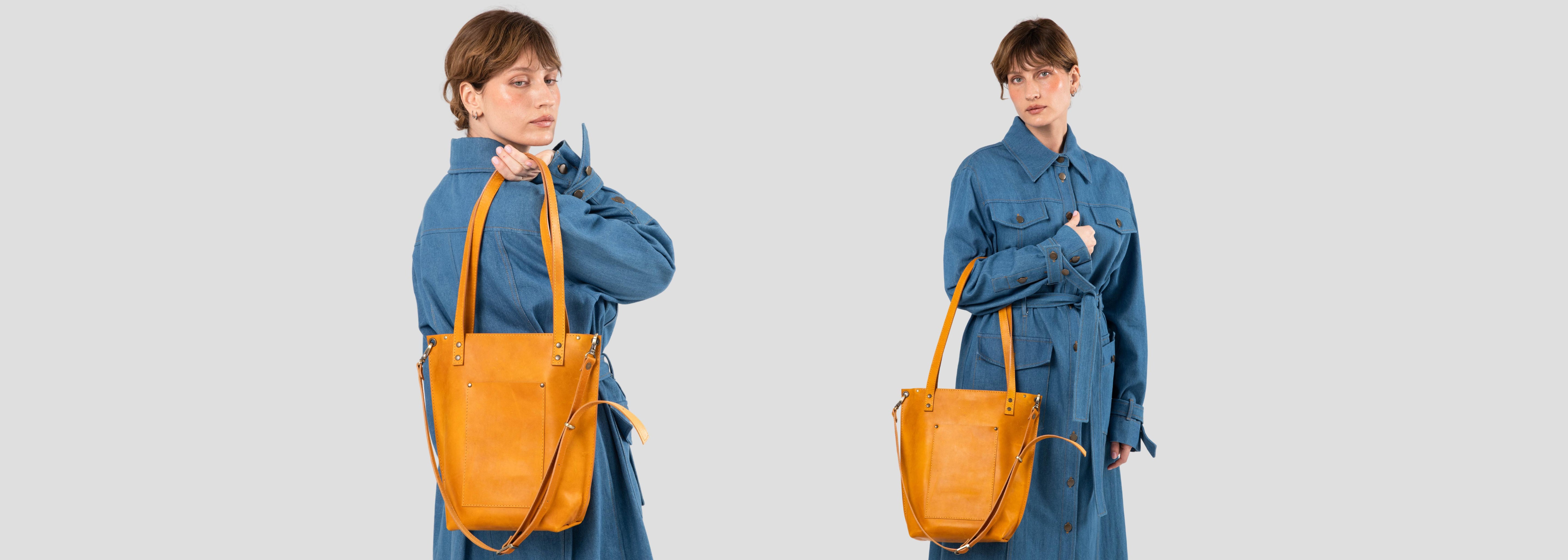 Leather totes bags