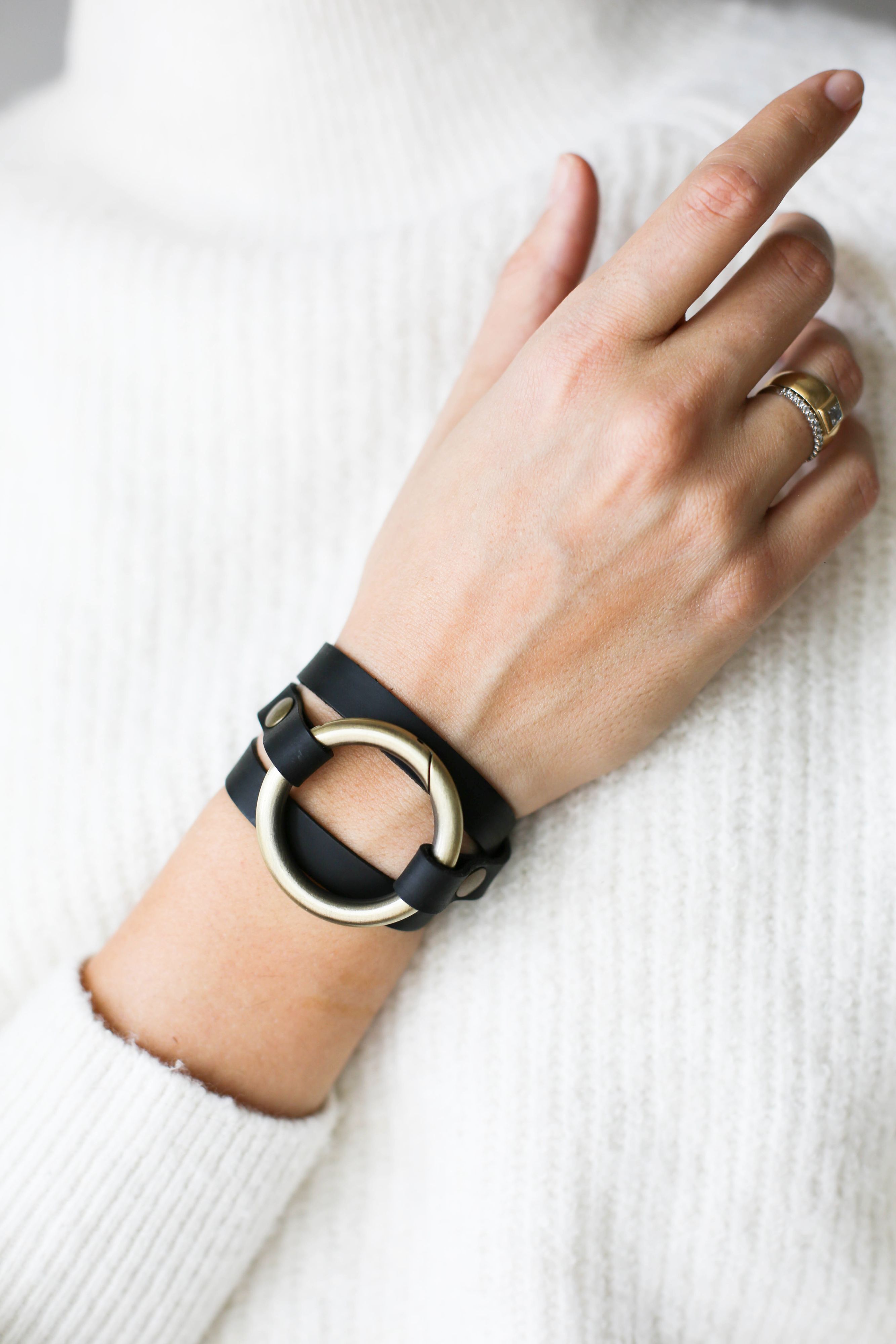Ring Leather Bracelets