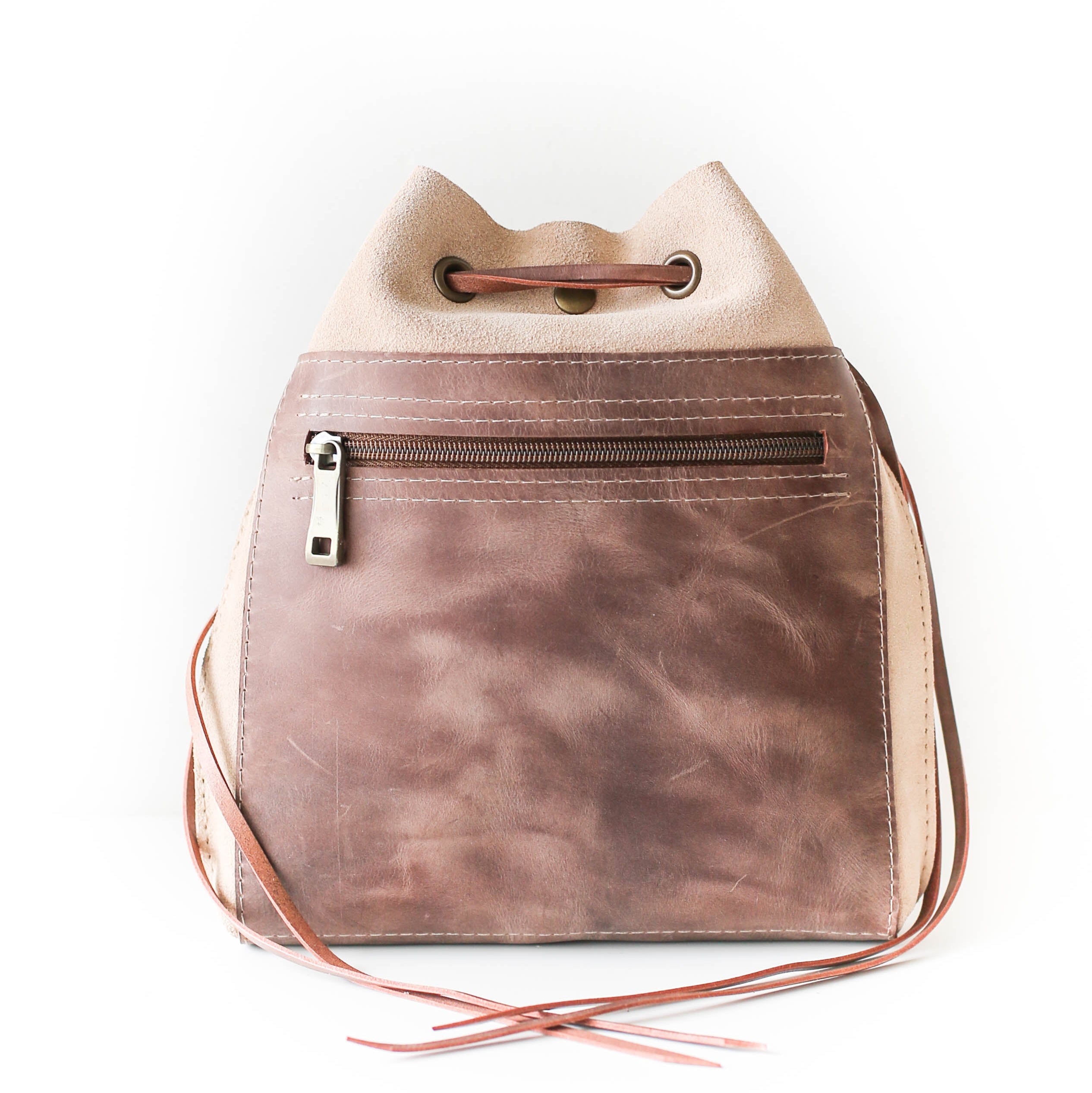 【AAKE】(mini bag set) SUEDE LEATHER KARA JP Suede Bag | Suede Cross Body Bag - Qisabags