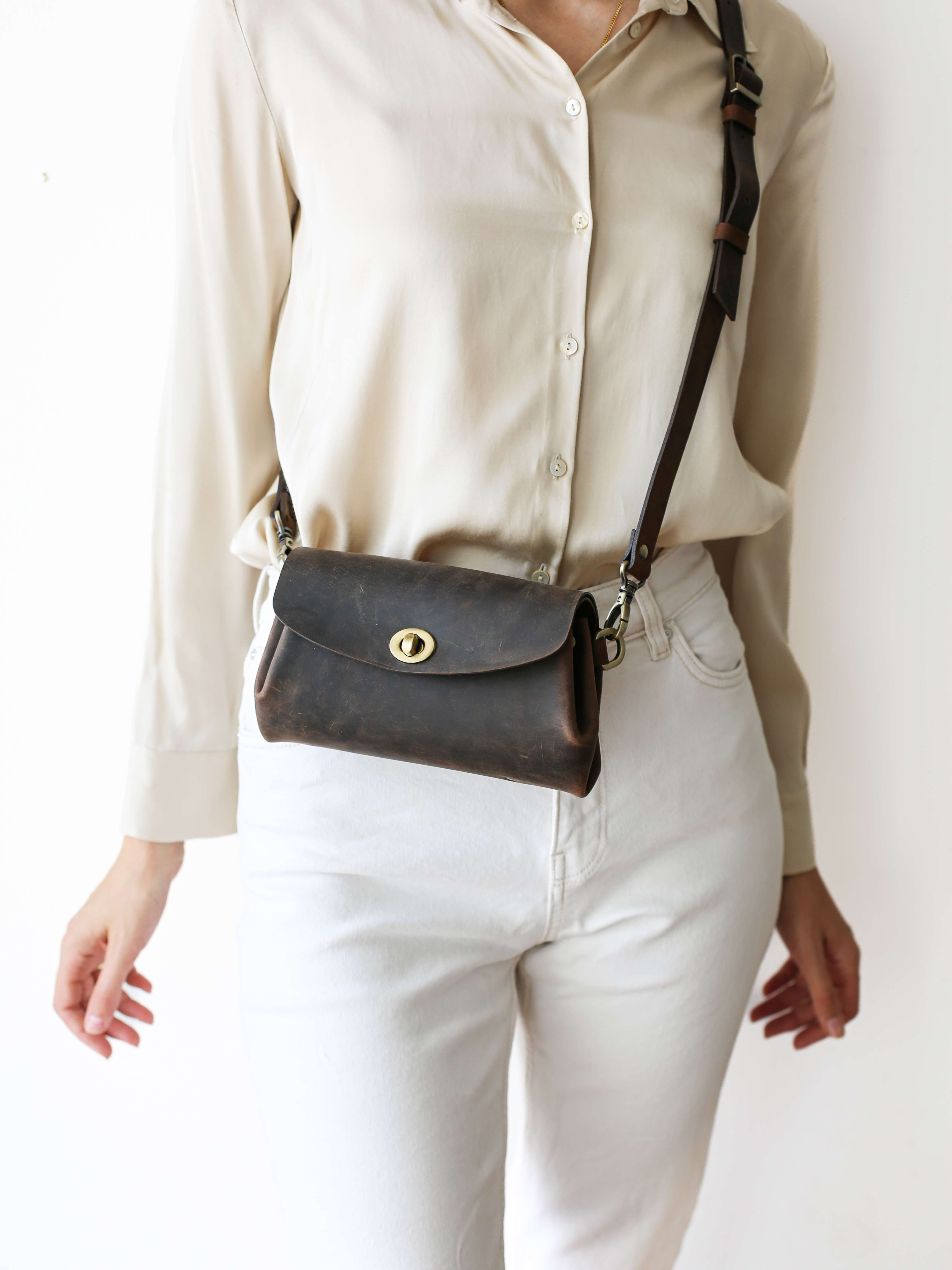 Donatella Mini Leather Purse