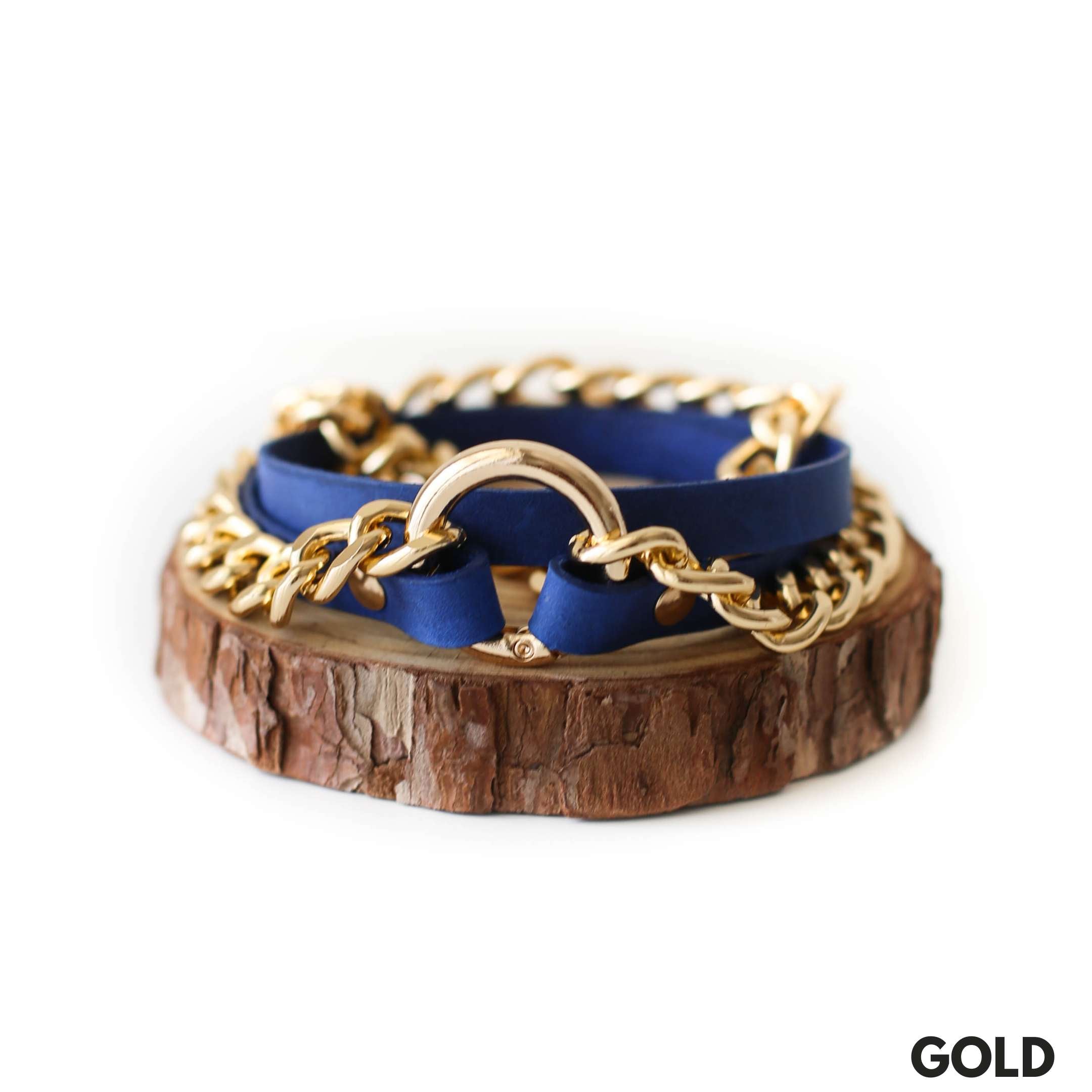 Ring Leather Bracelets with Chain - All Colors