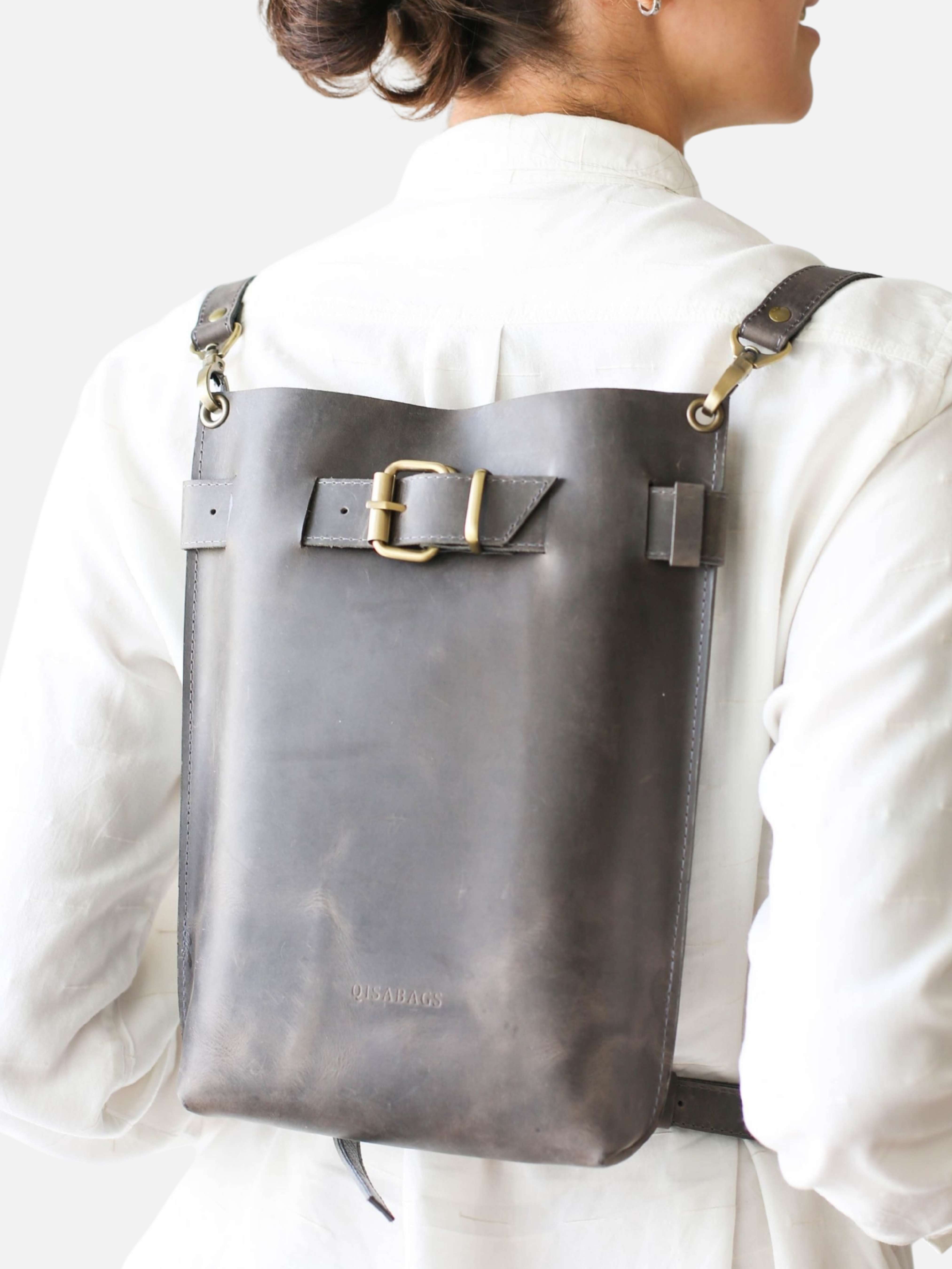 Dark Brown Standard Leather Bag