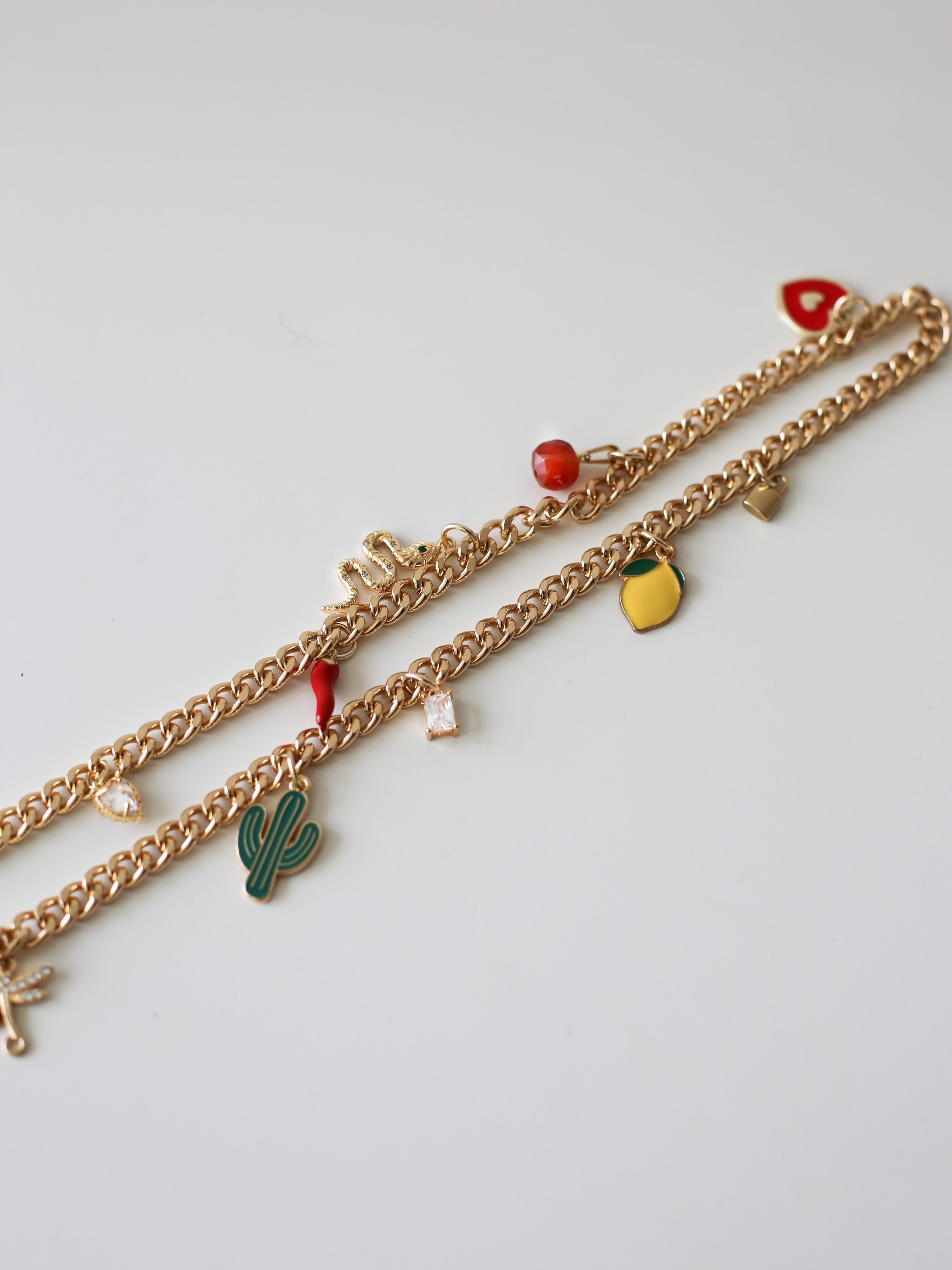 Chain Strap With Charms