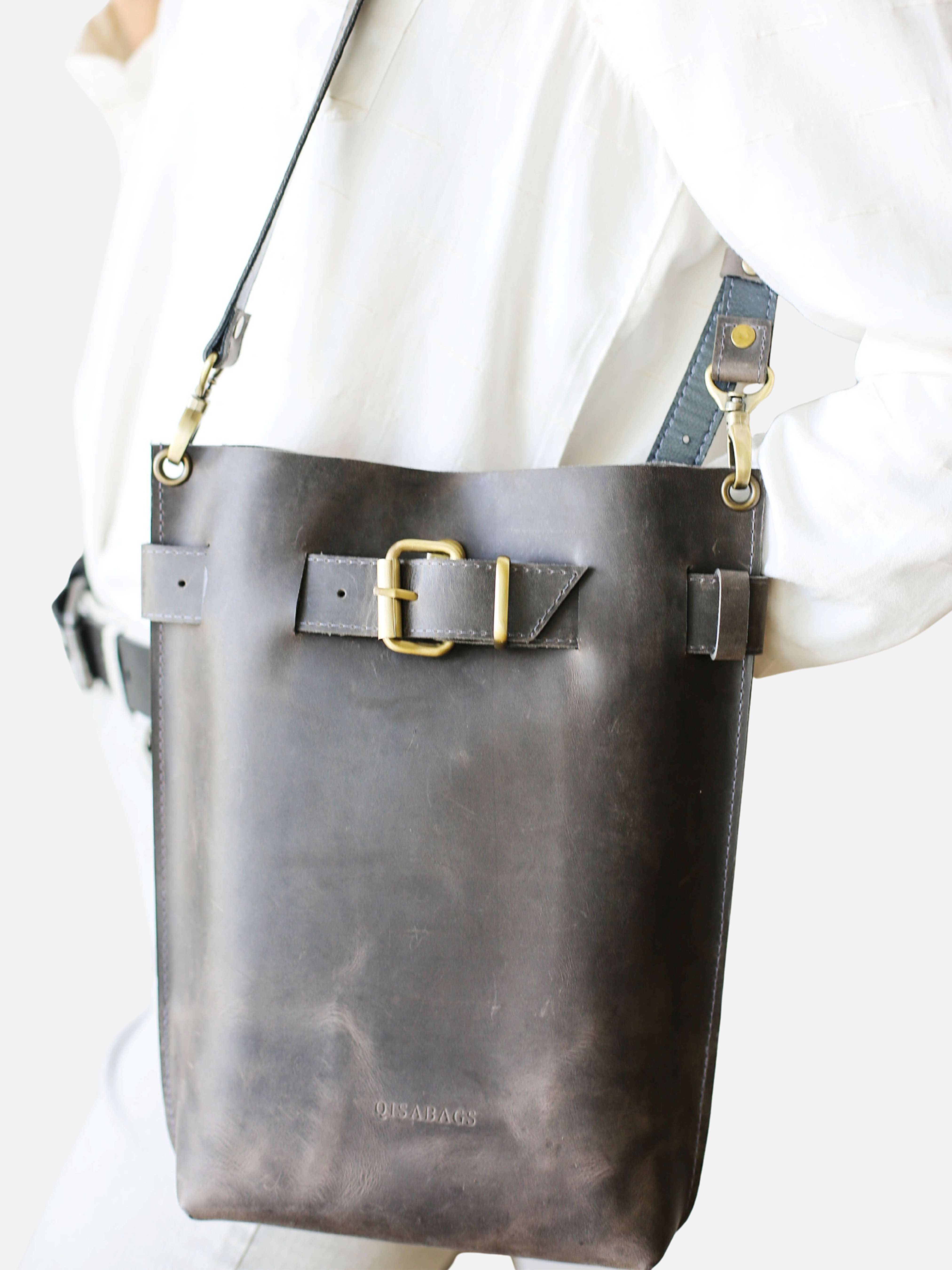 Dark Brown Standard Leather Bag