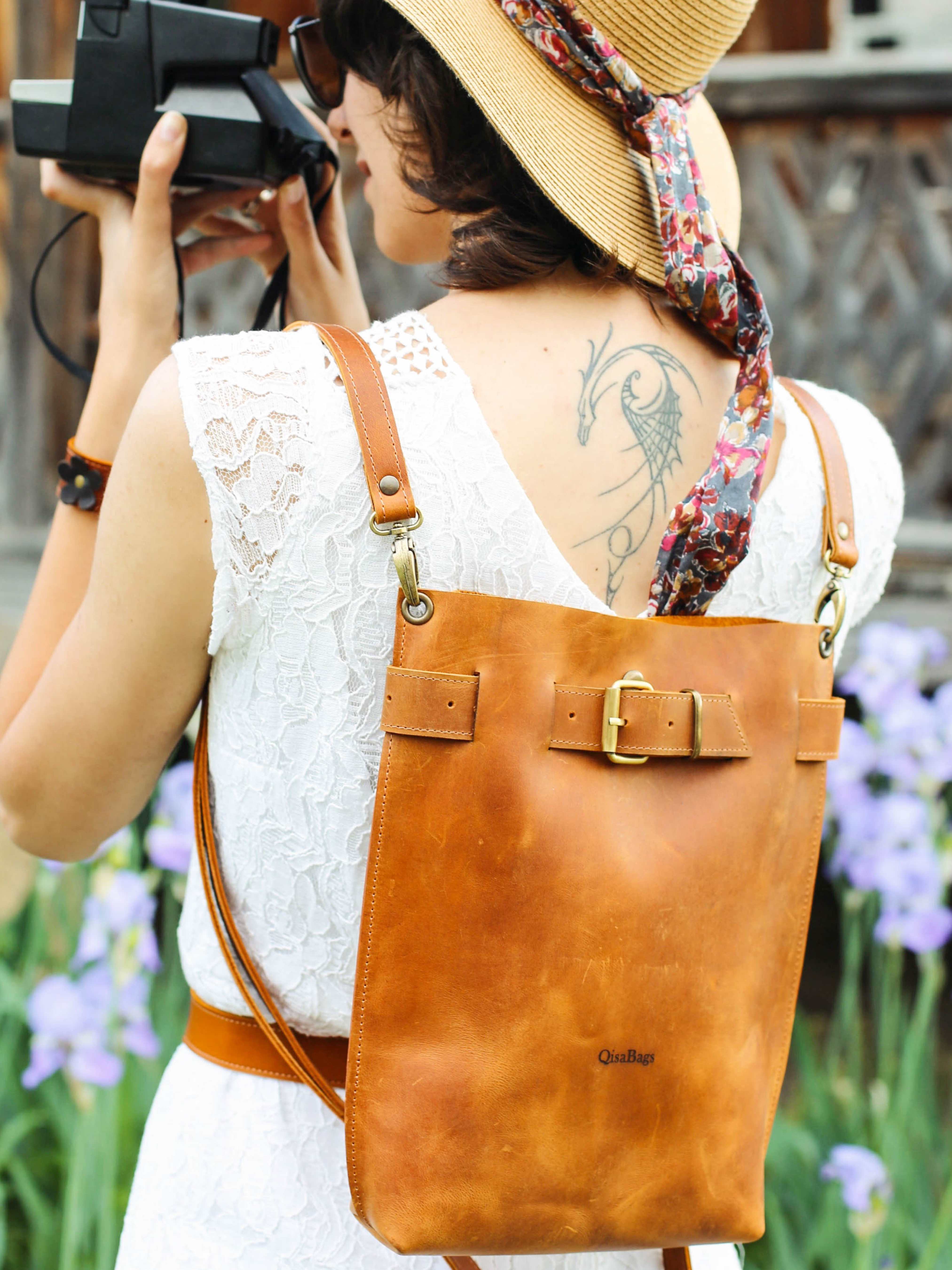 Dark Brown Standard Leather Bag