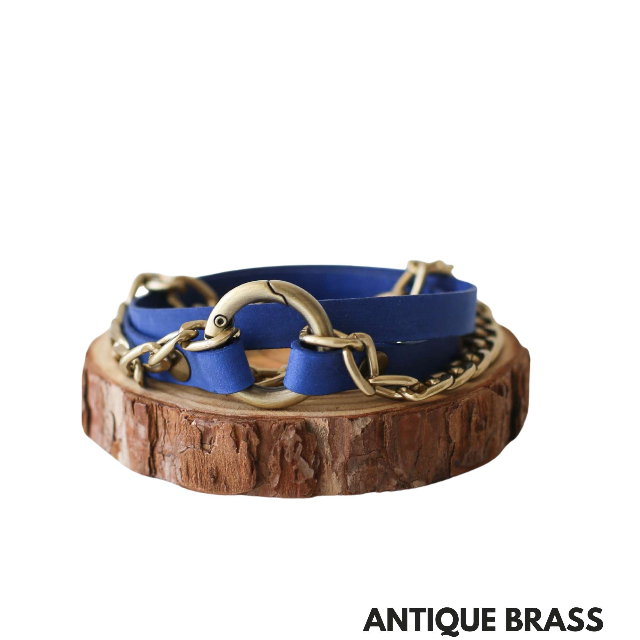 Ring Leather Bracelets with Chain - All Colors