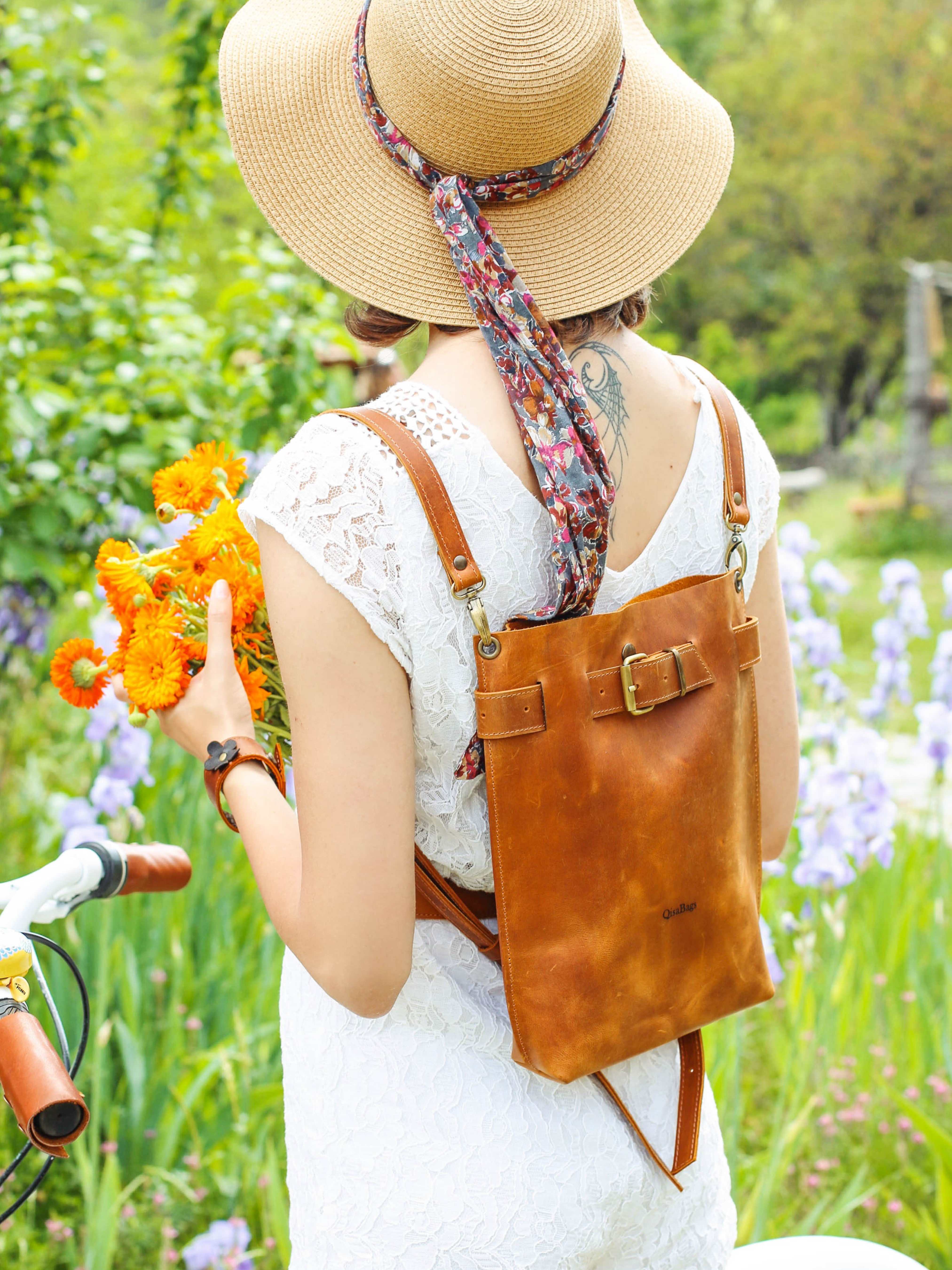 Dark Brown Standard Leather Bag