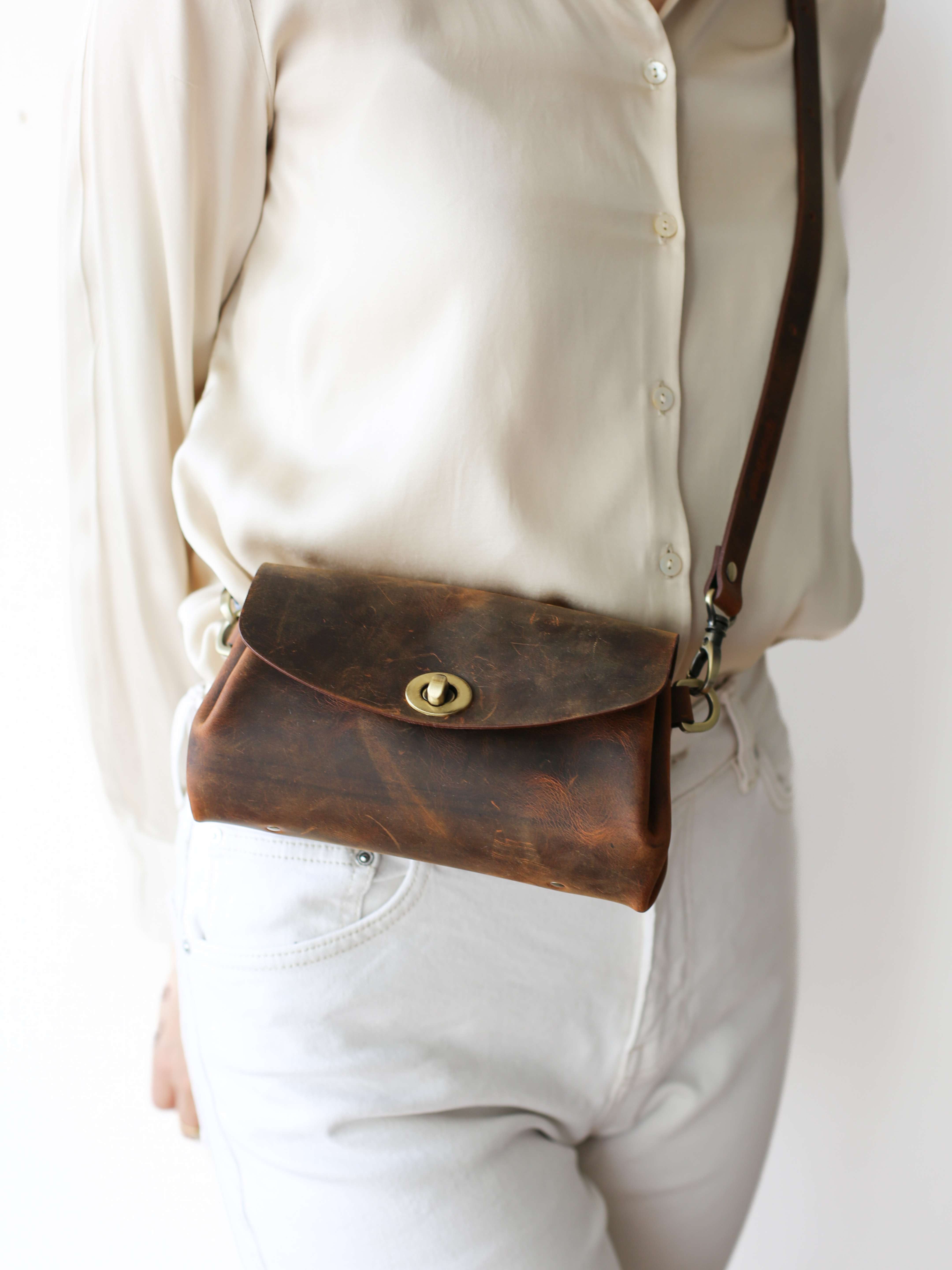 Donatella Mini Leather Purse