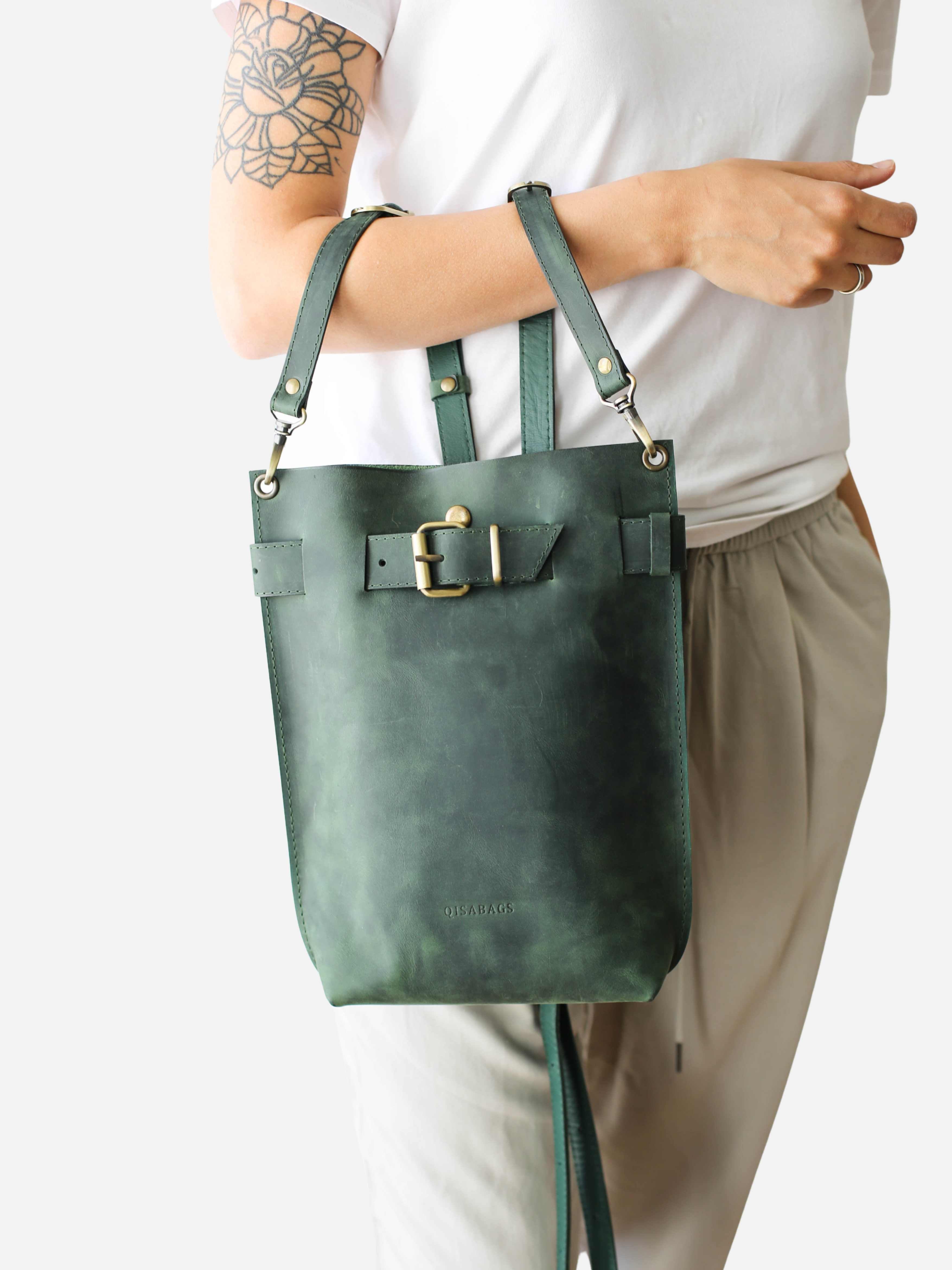 Dark Brown Standard Leather Bag