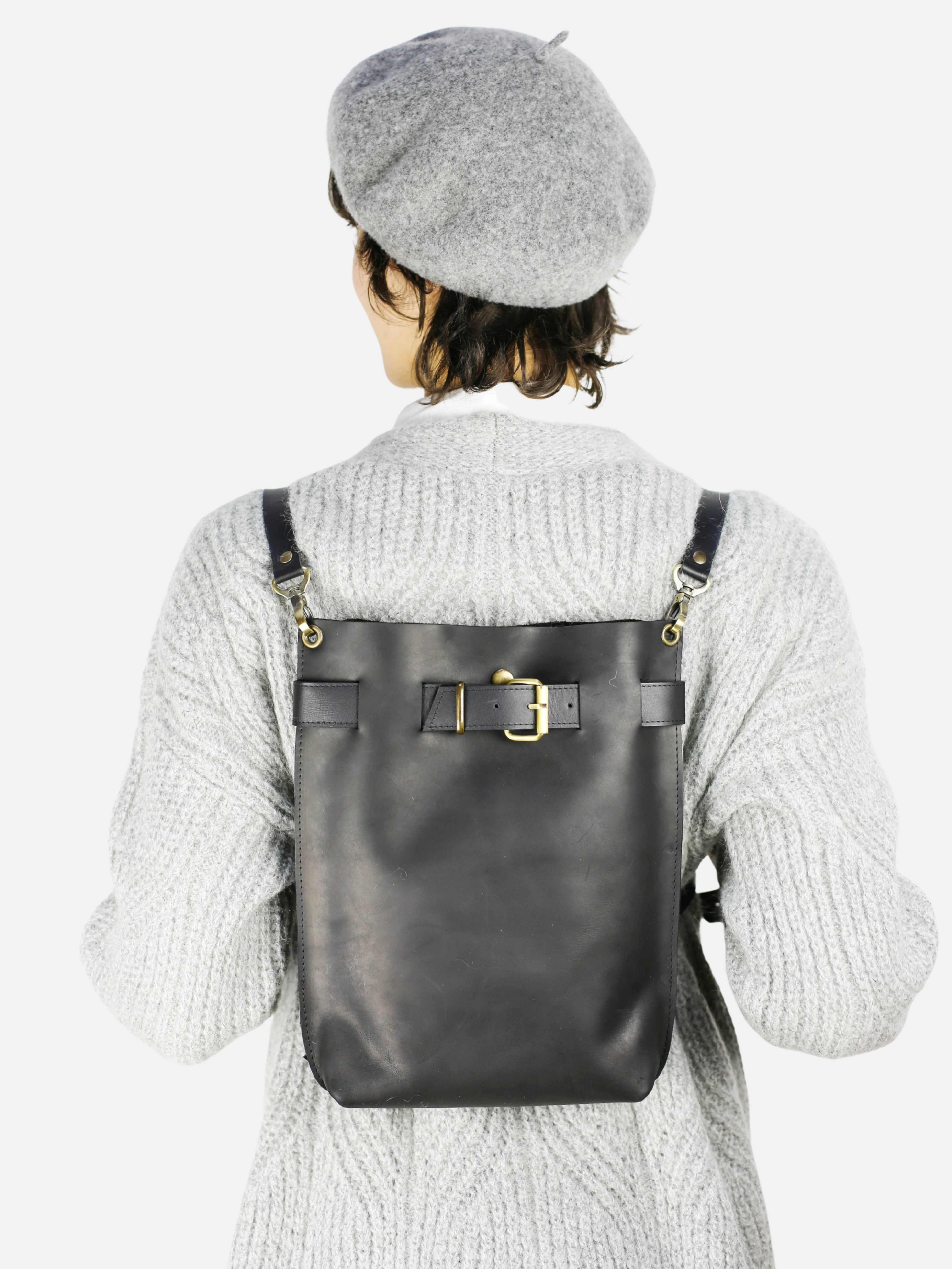 Dark Brown Standard Leather Bag