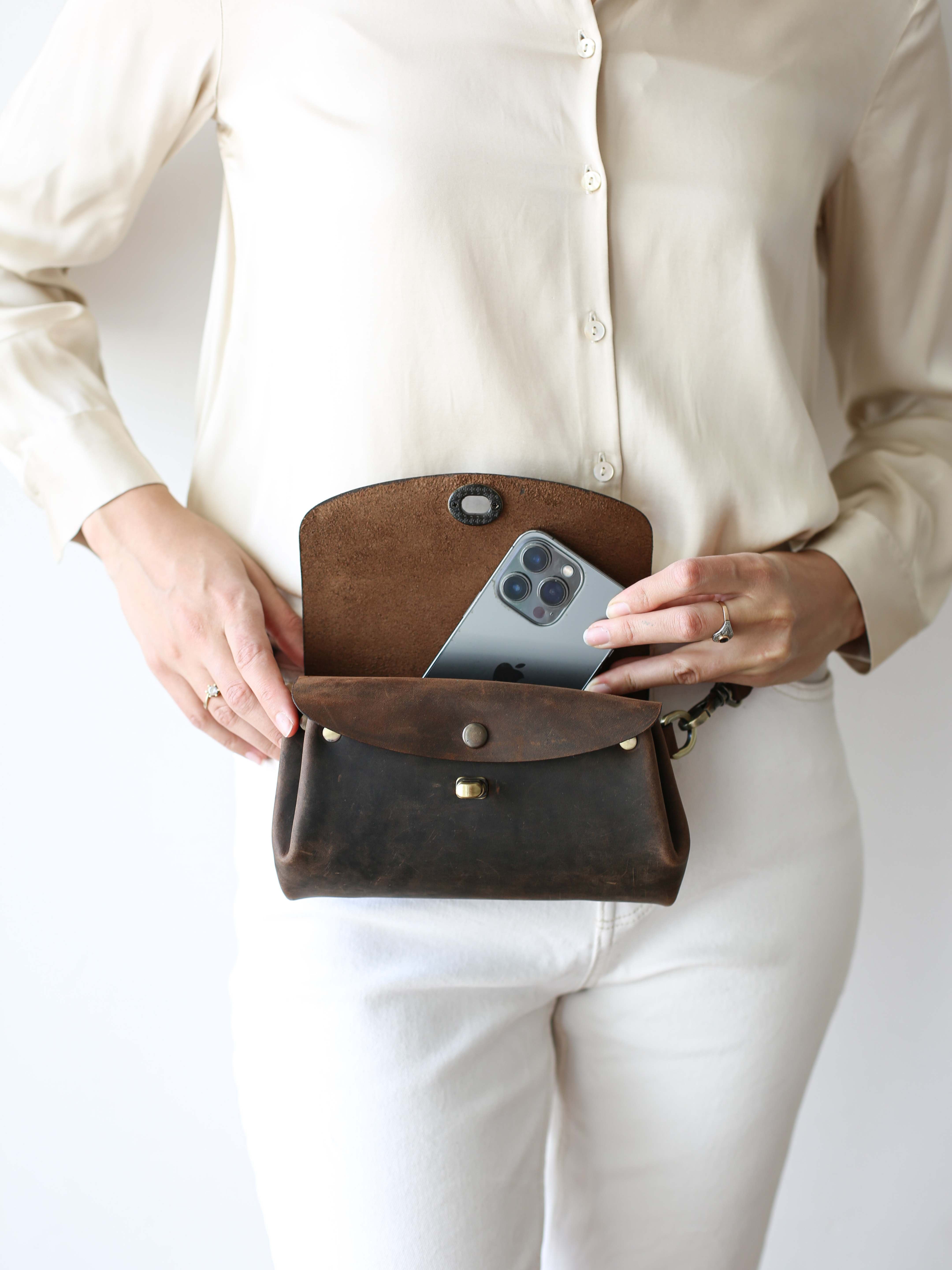 Donatella Mini Leather Purse