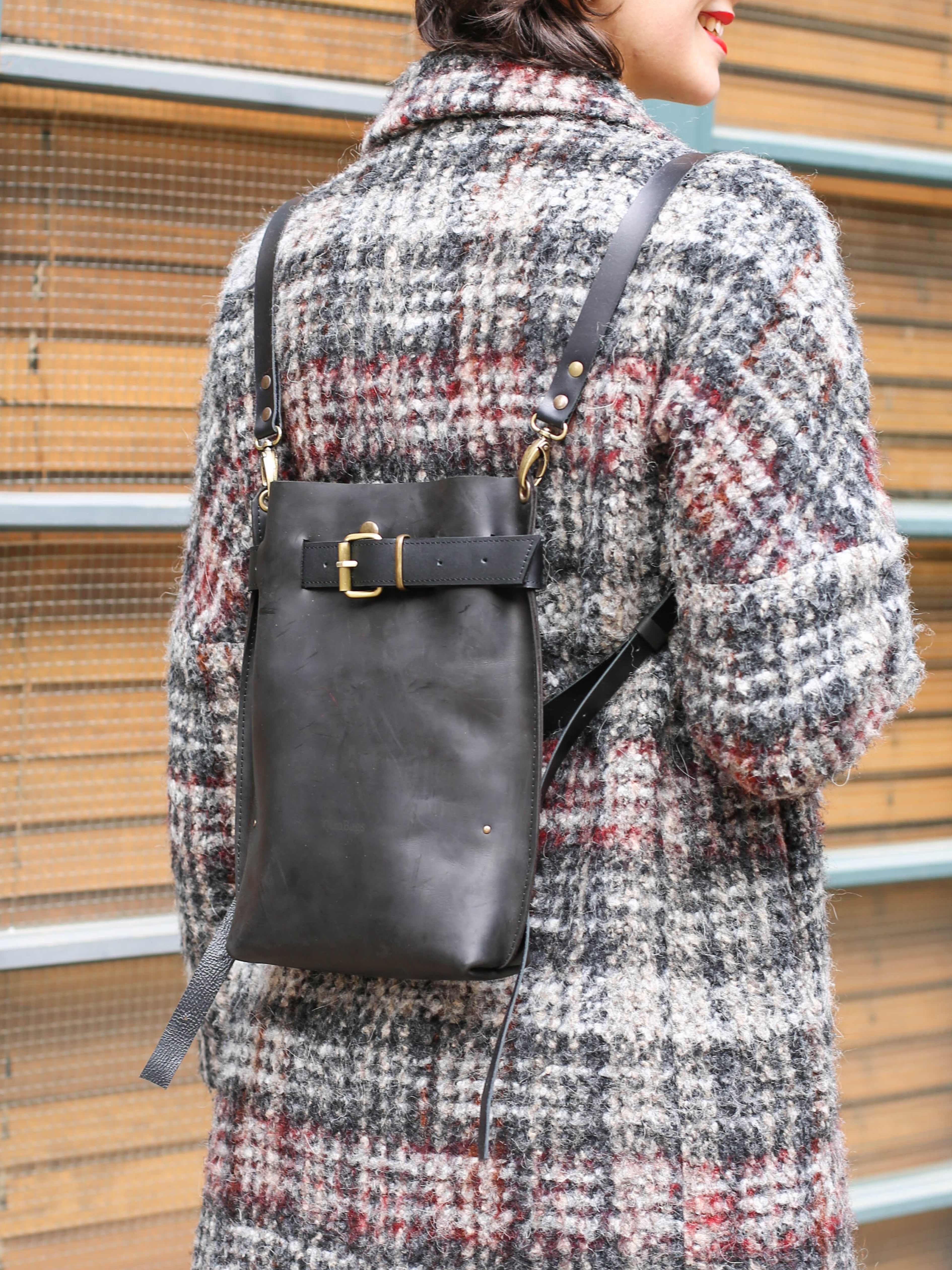 Dark Brown Standard Leather Bag