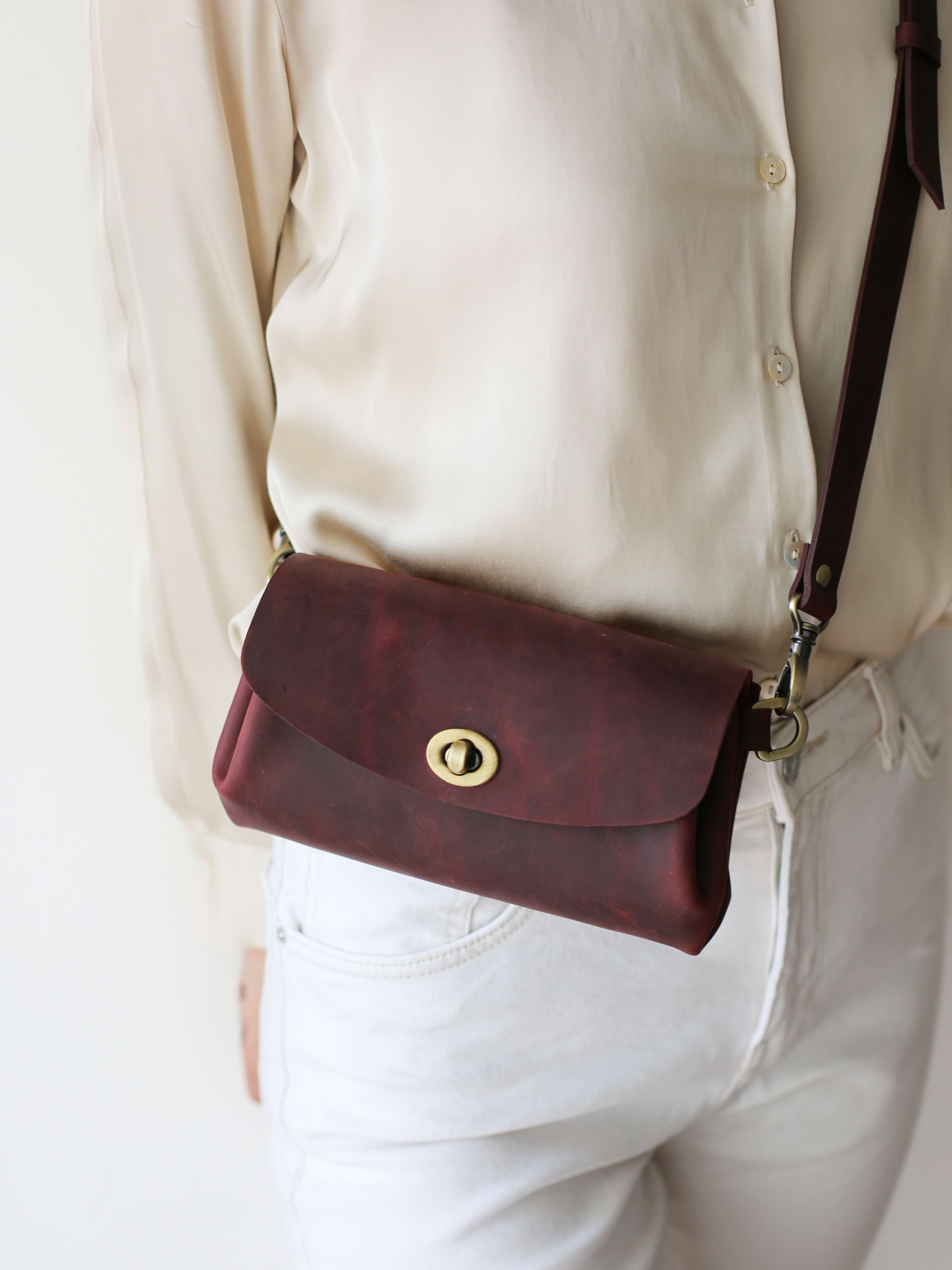 Donatella Mini Leather Purse