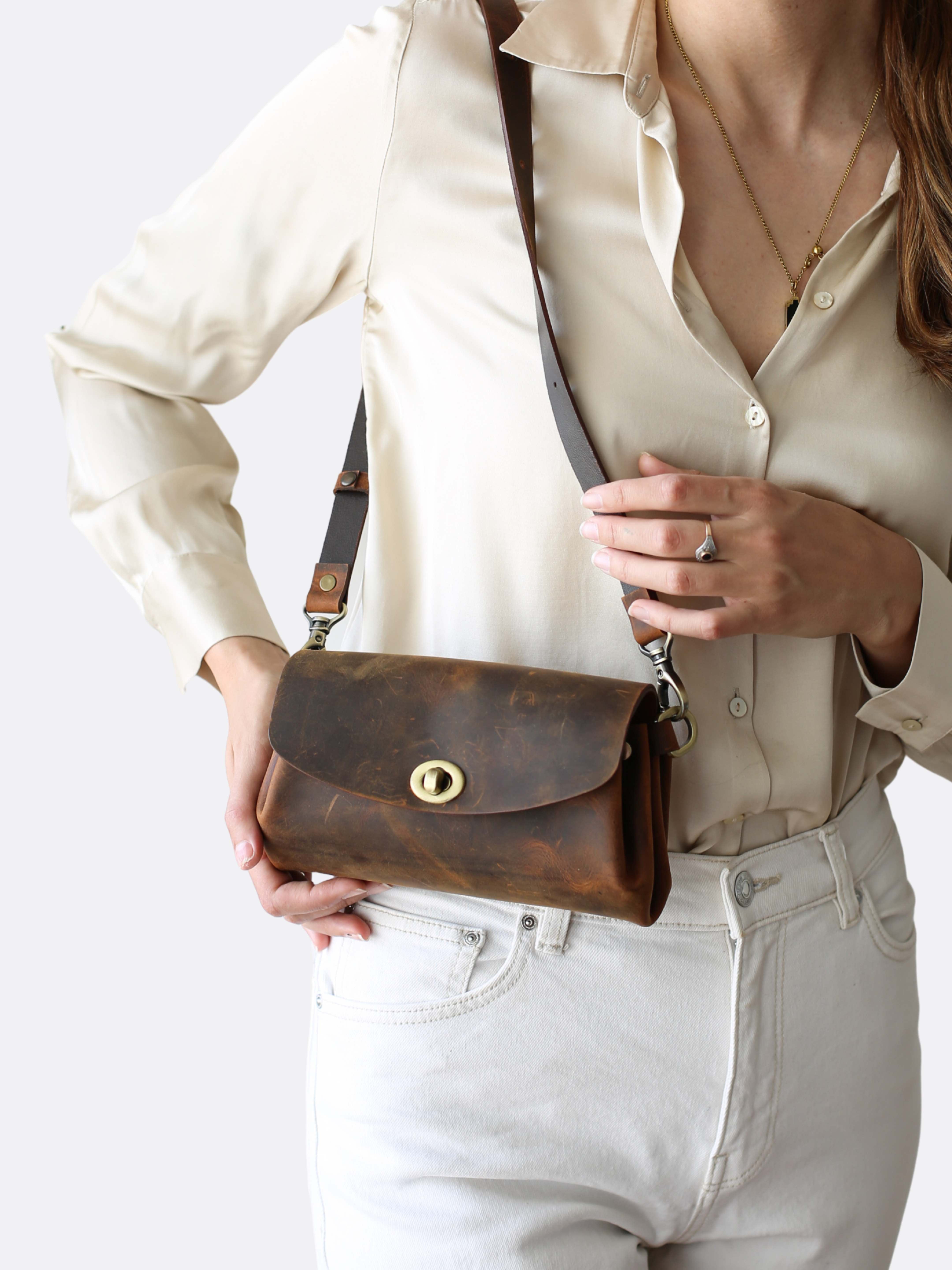 Donatella Mini Leather Purse