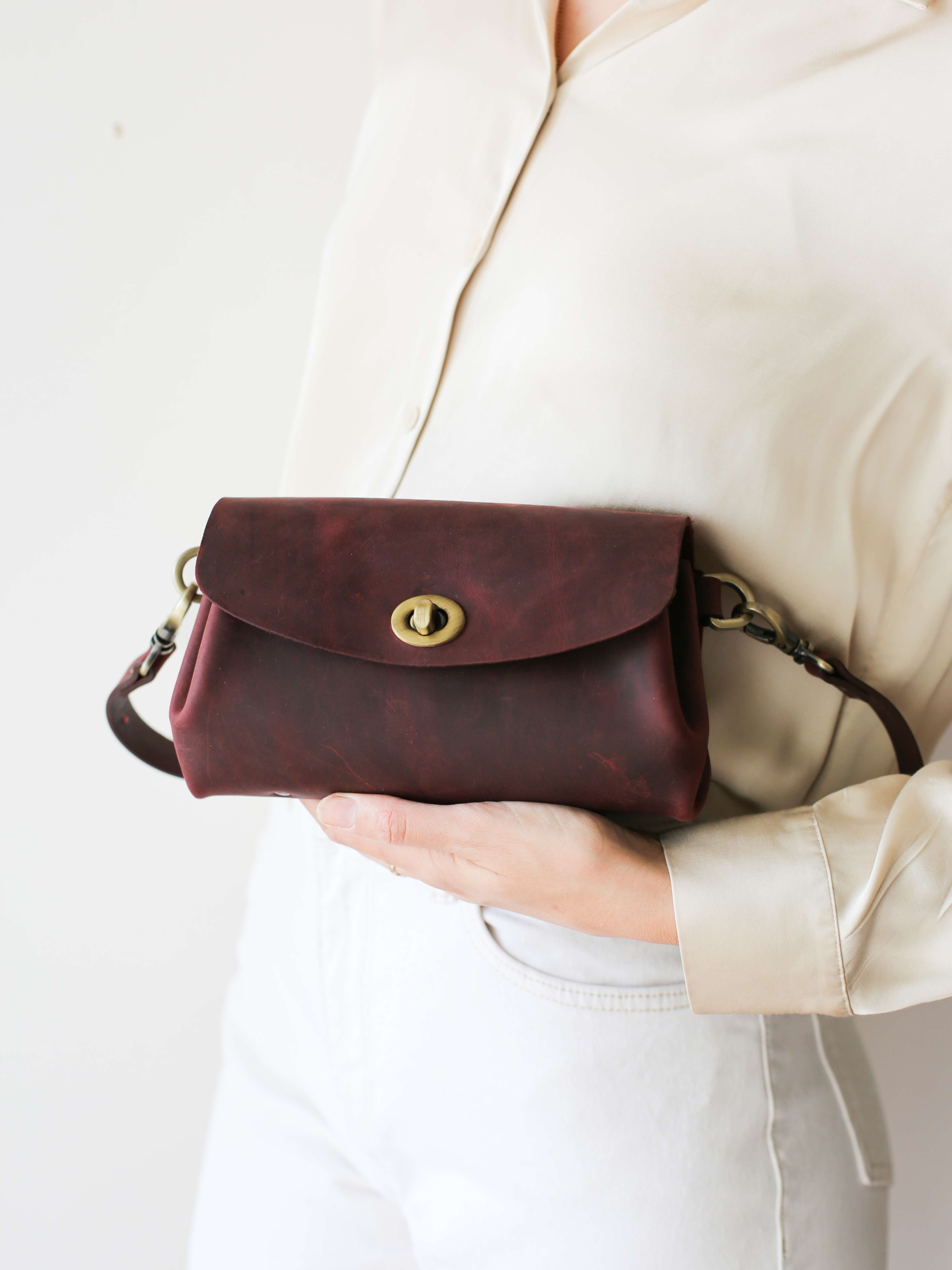 Donatella Mini Leather Purse