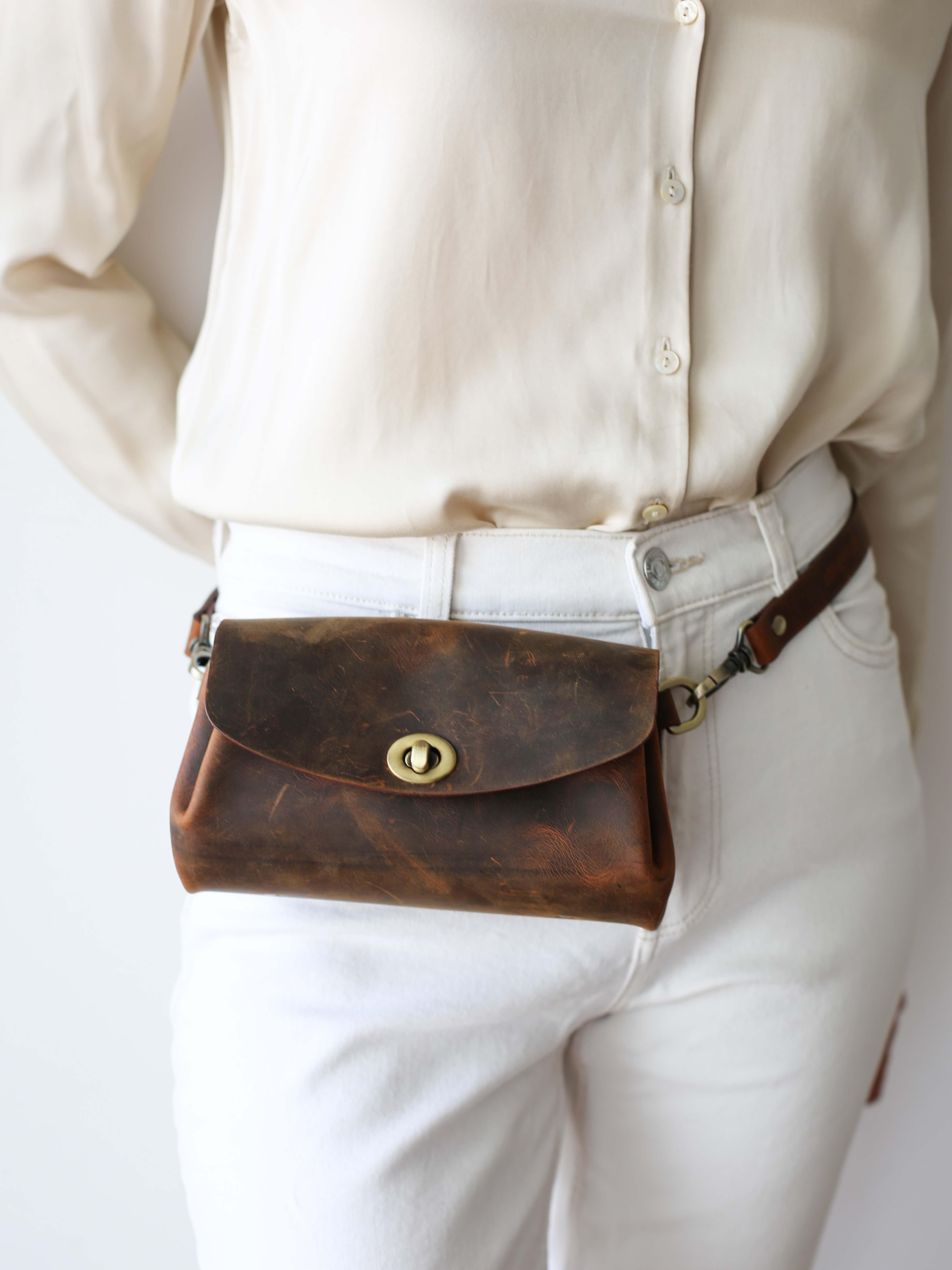 Donatella Mini Leather Purse