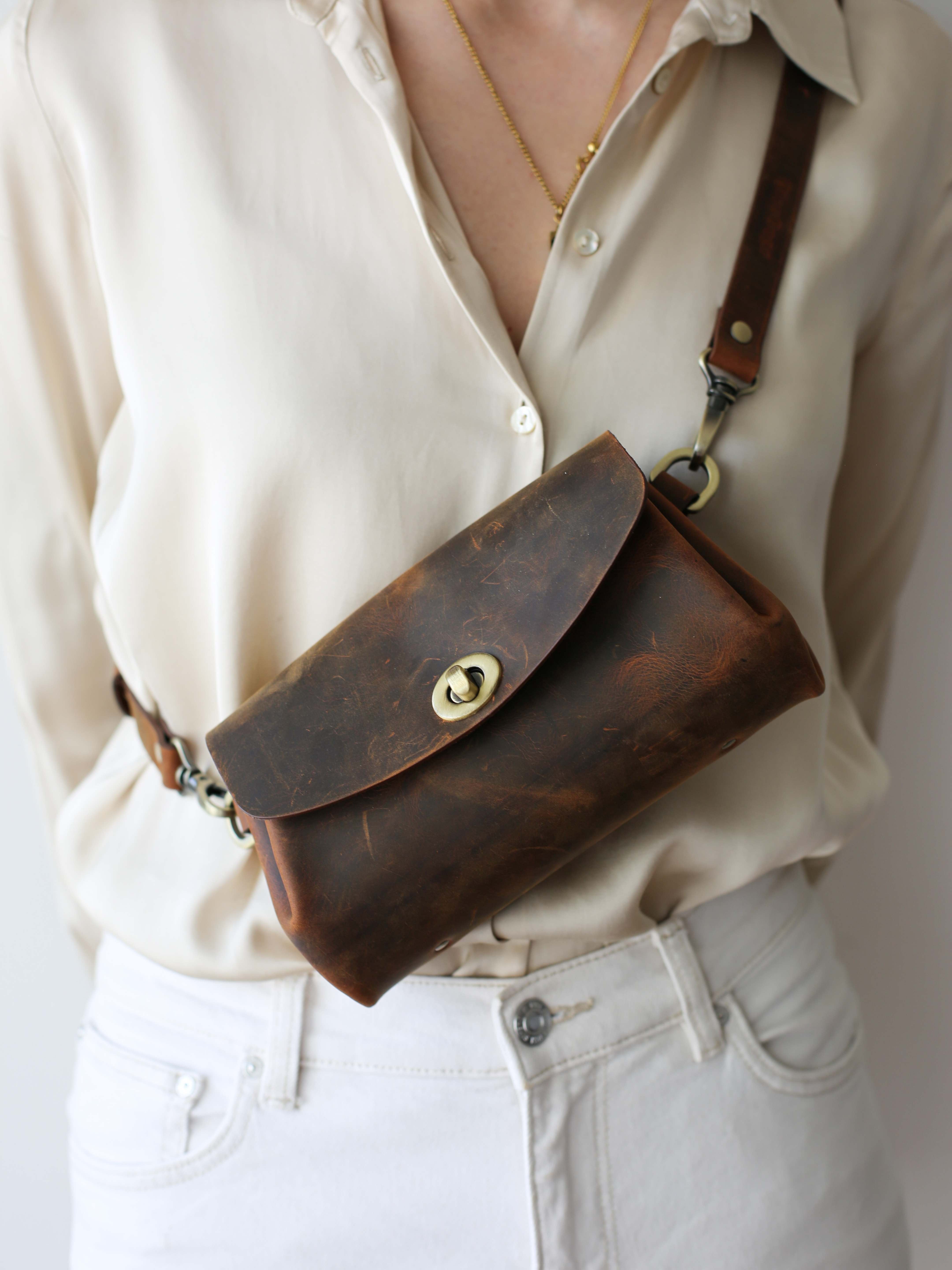 Donatella Mini Leather Purse