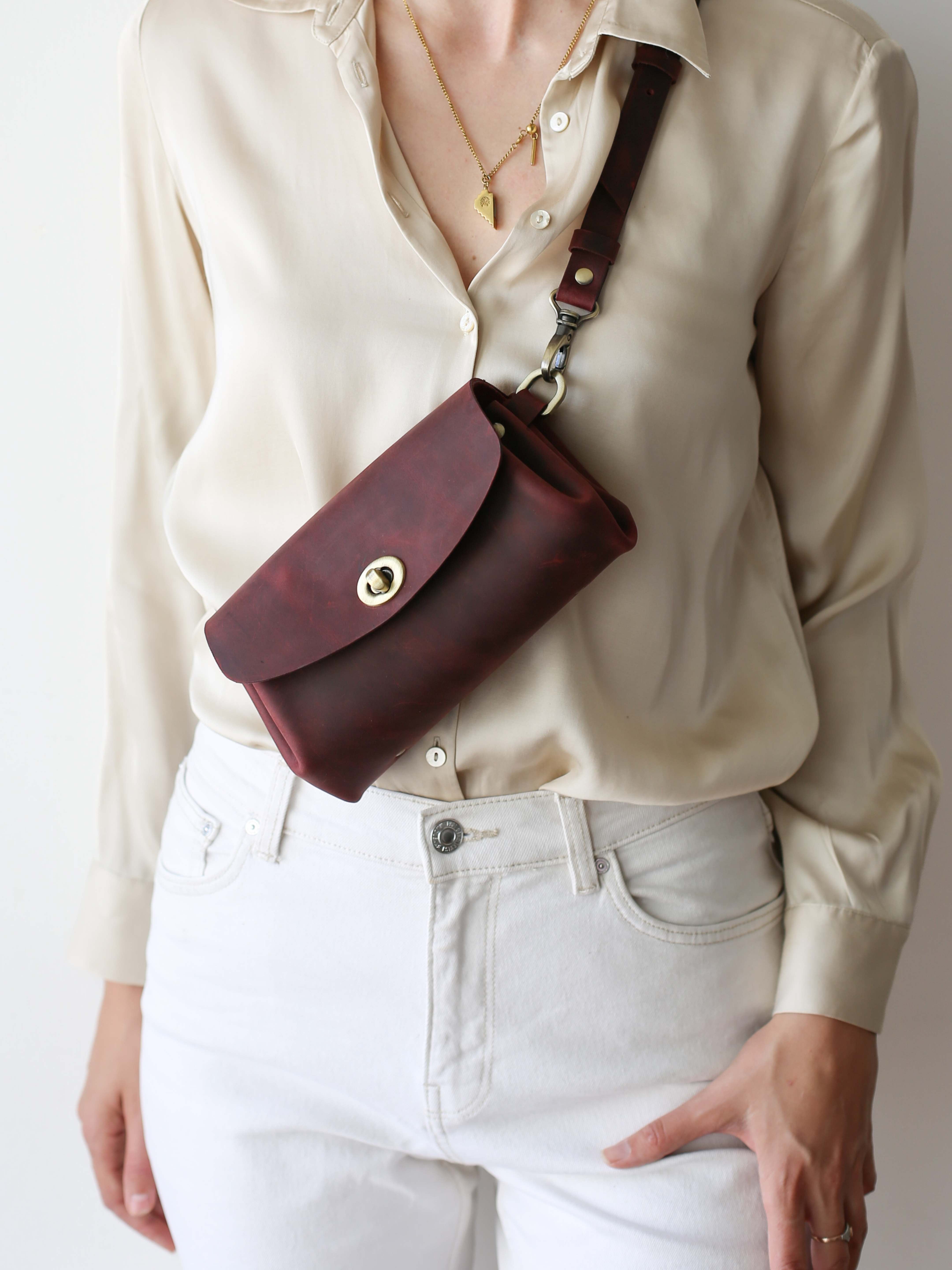 Donatella Mini Leather Purse