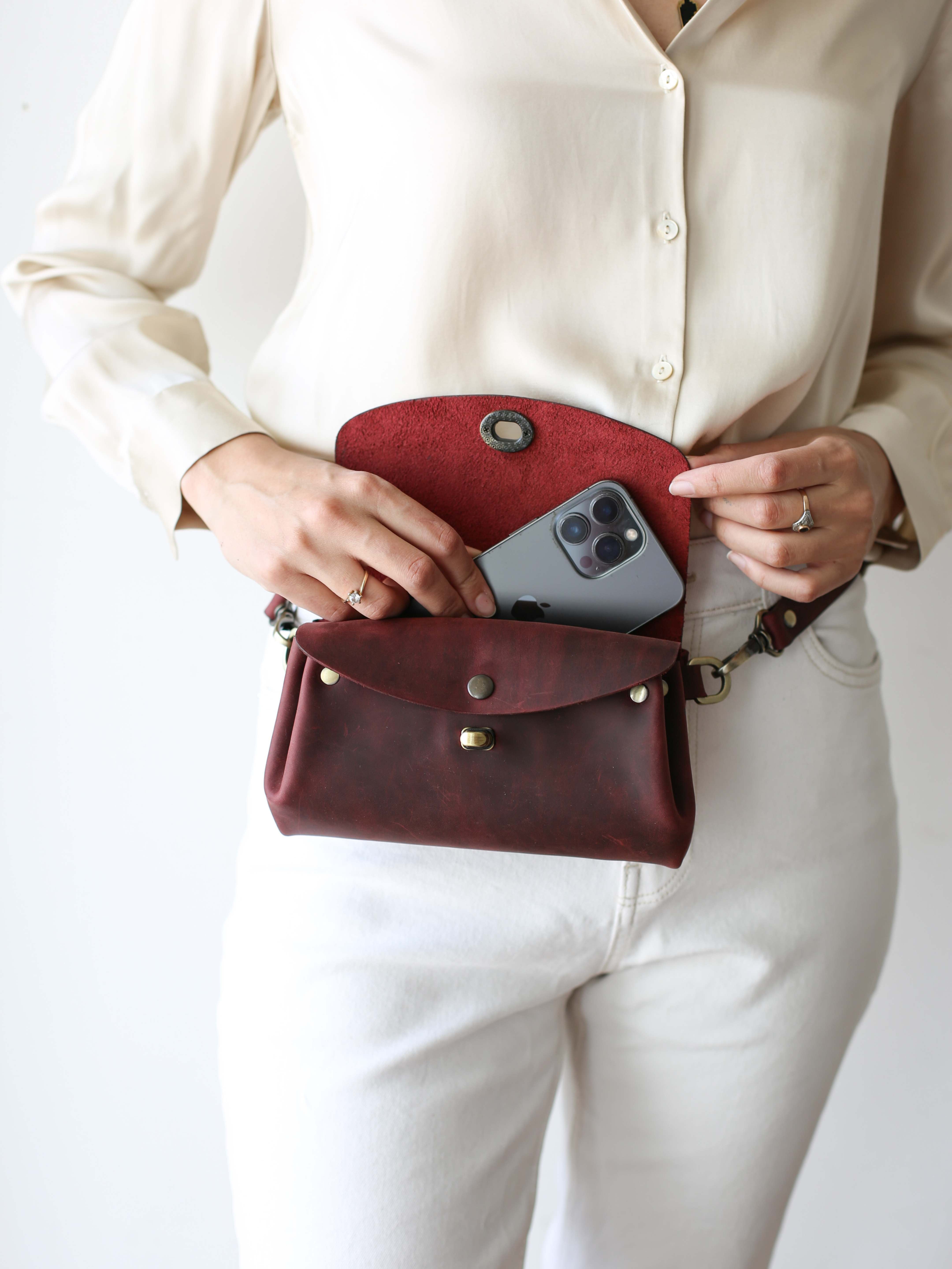 Donatella Mini Leather Purse