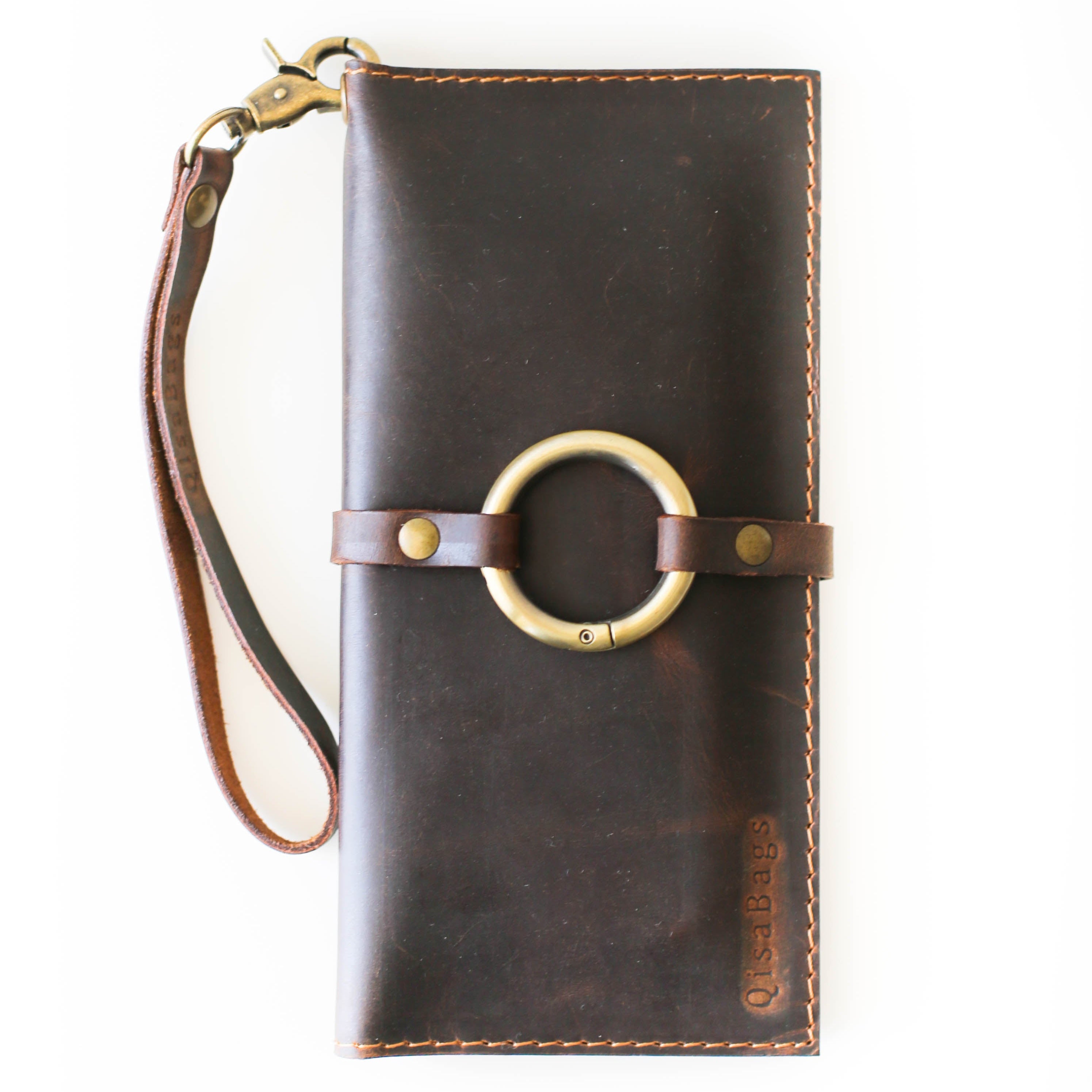 Brown Long Leather wallet