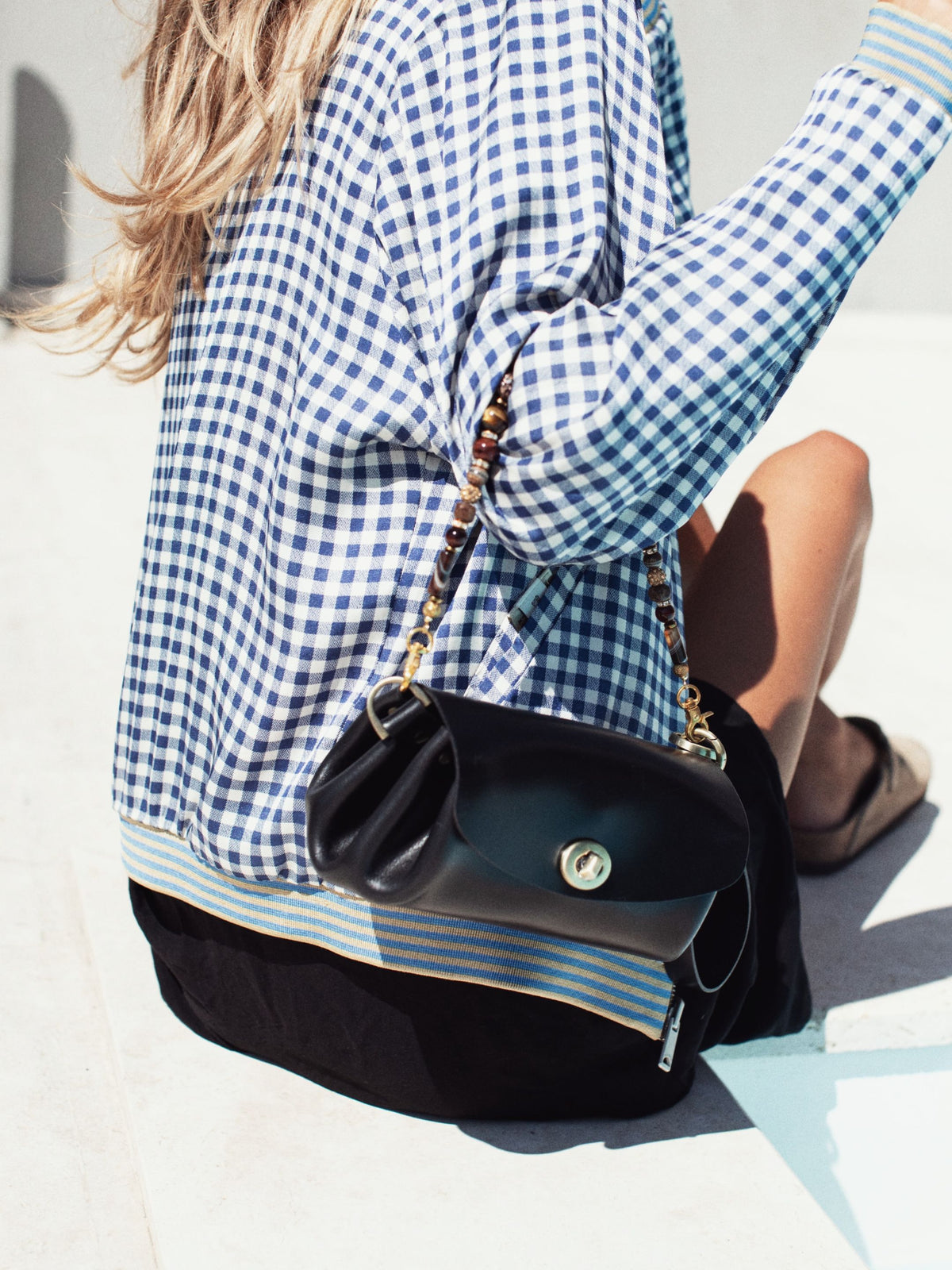 Donatella Mini Leather Bag