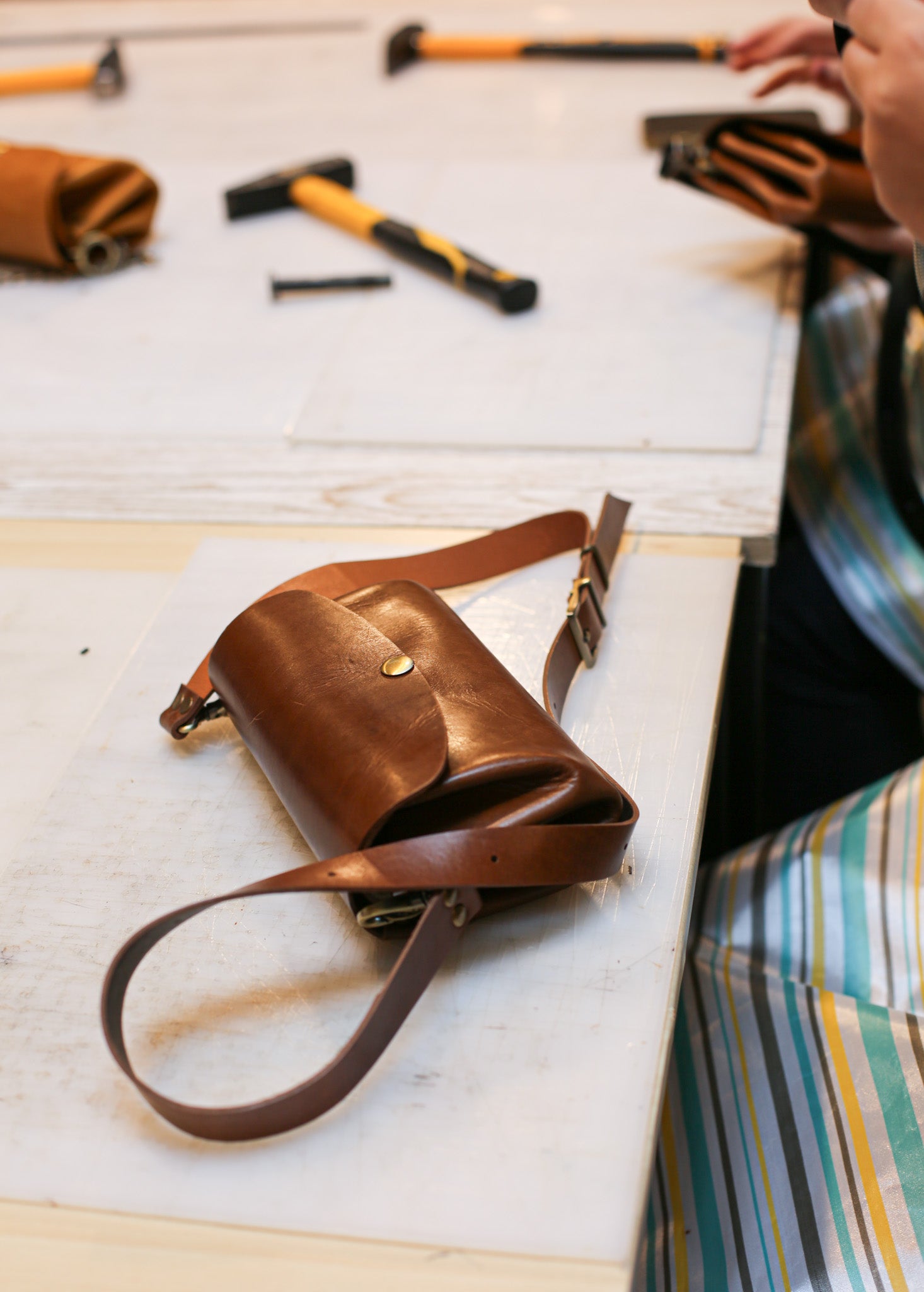 Leather Bag Making Workshop for Tourists