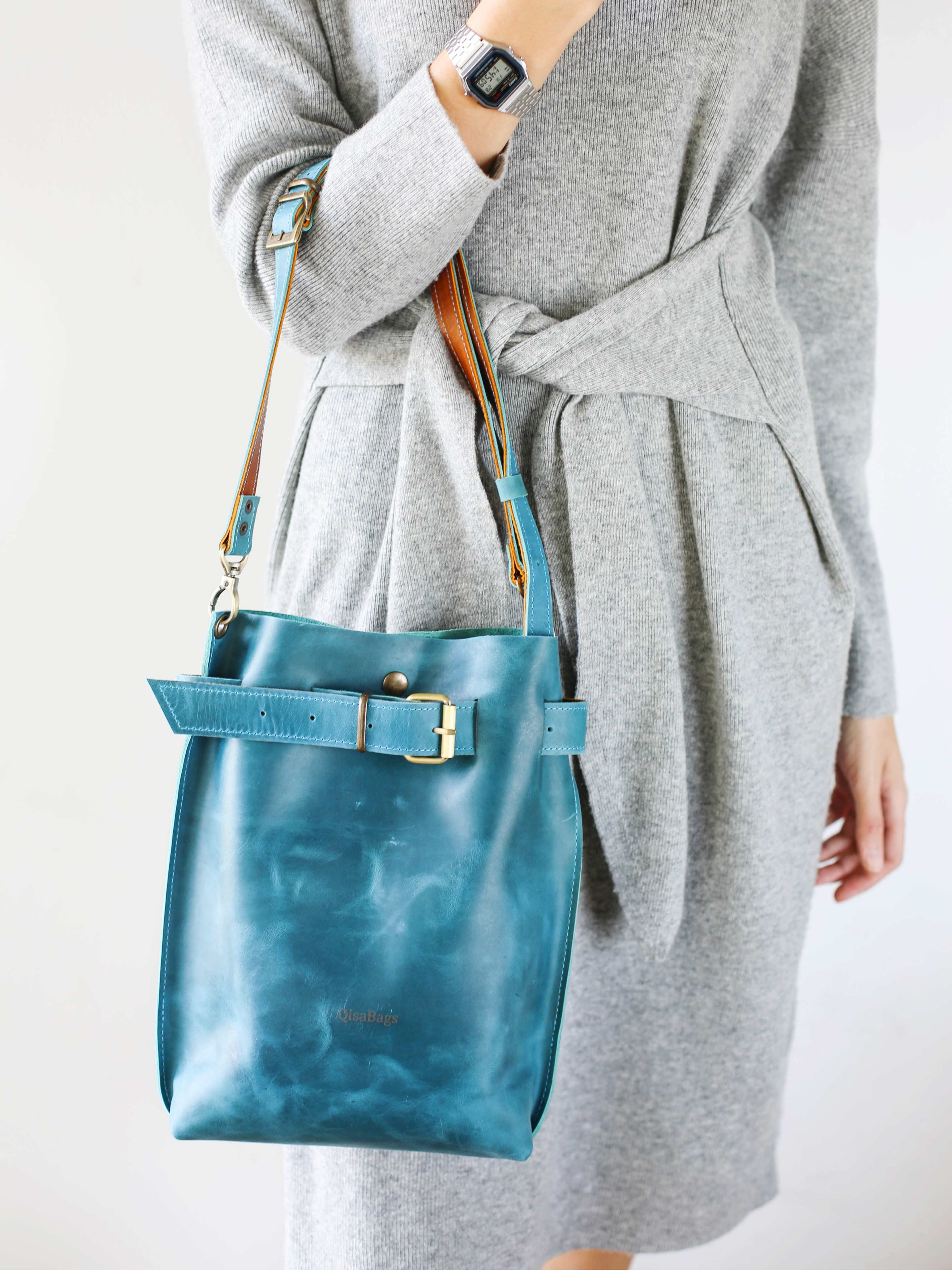 Dark Brown Standard Leather Bag