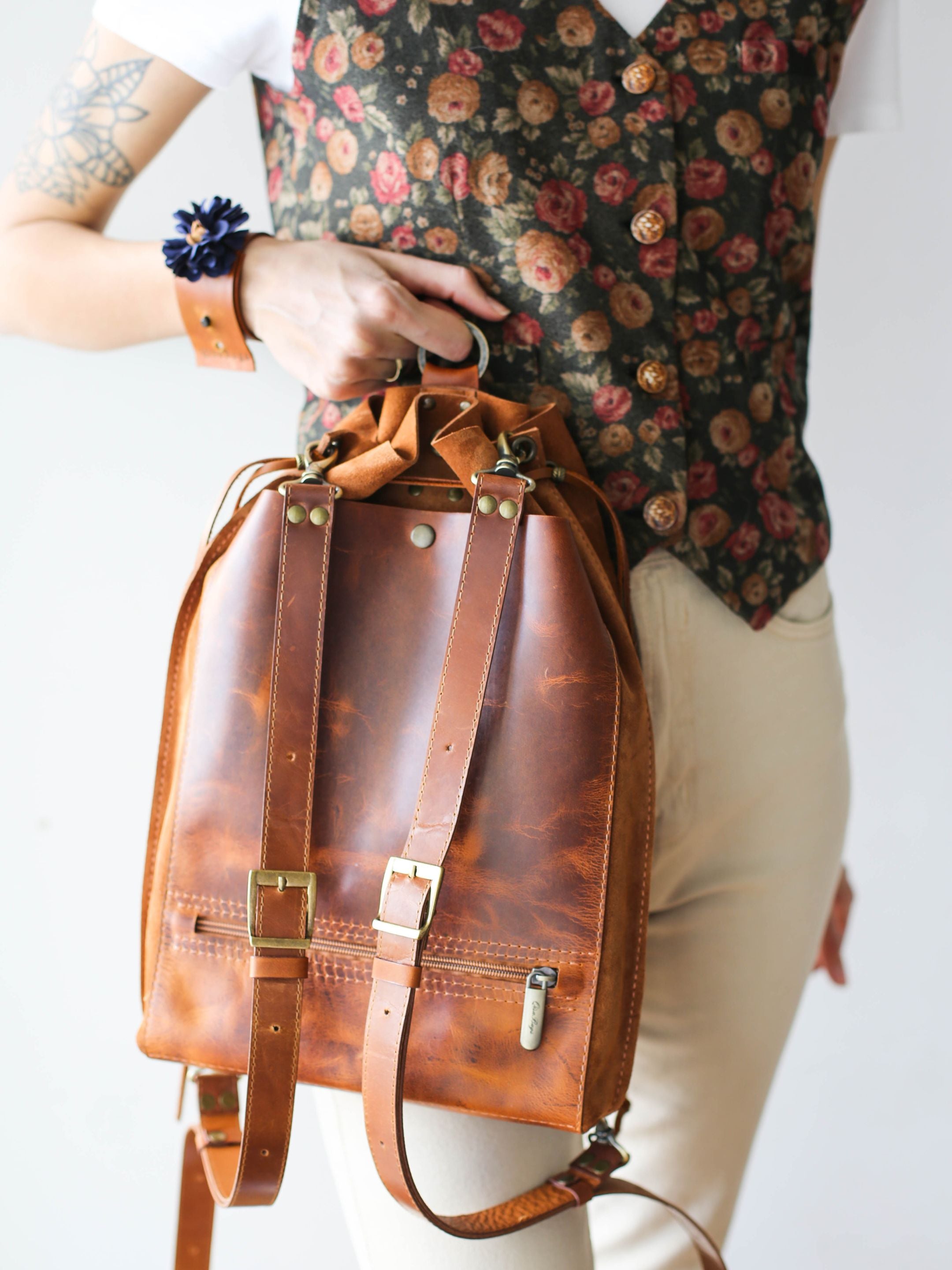 MAKU Backpack (Suede & Leather)
