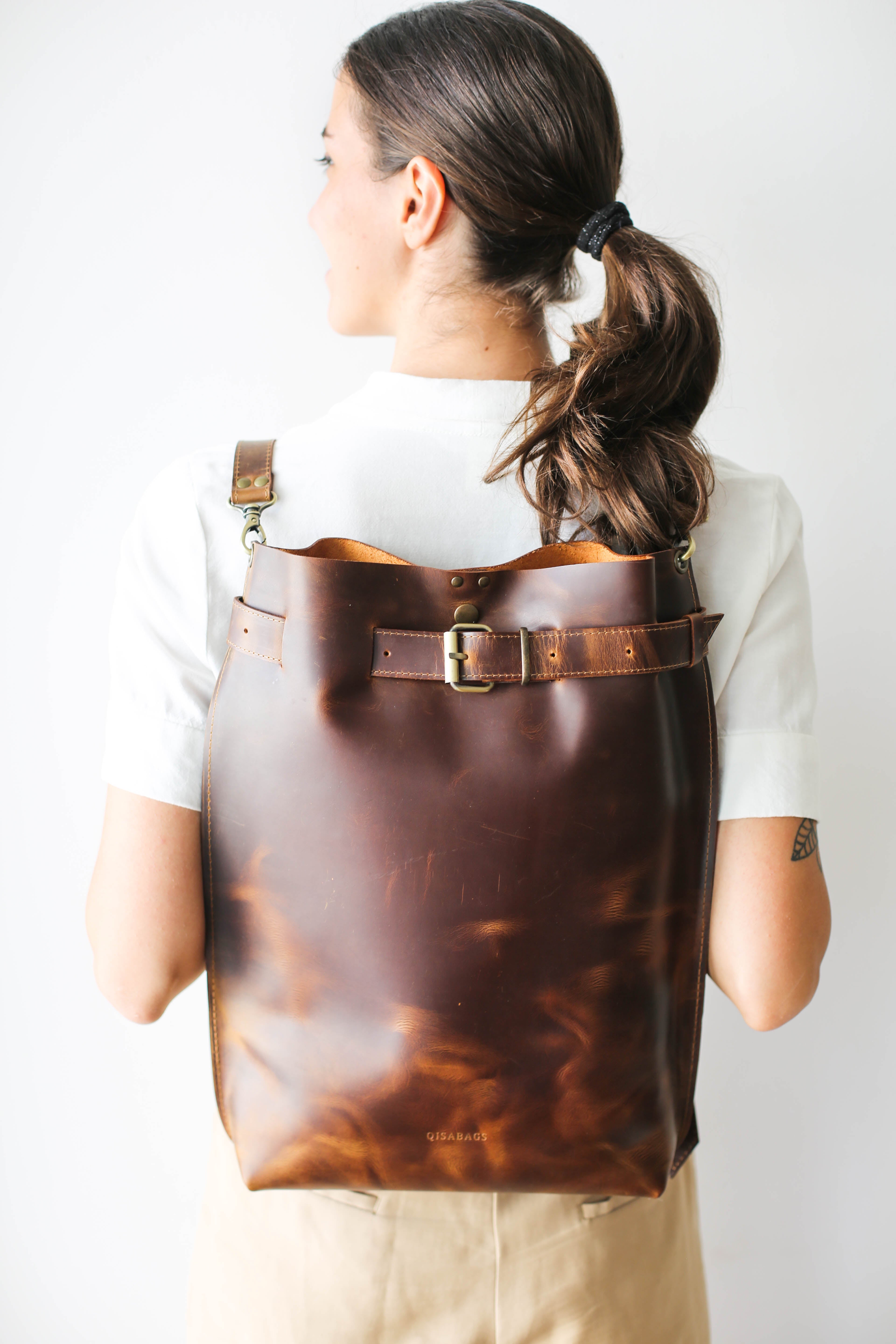 Medea Large Backpack (Italian Leather)