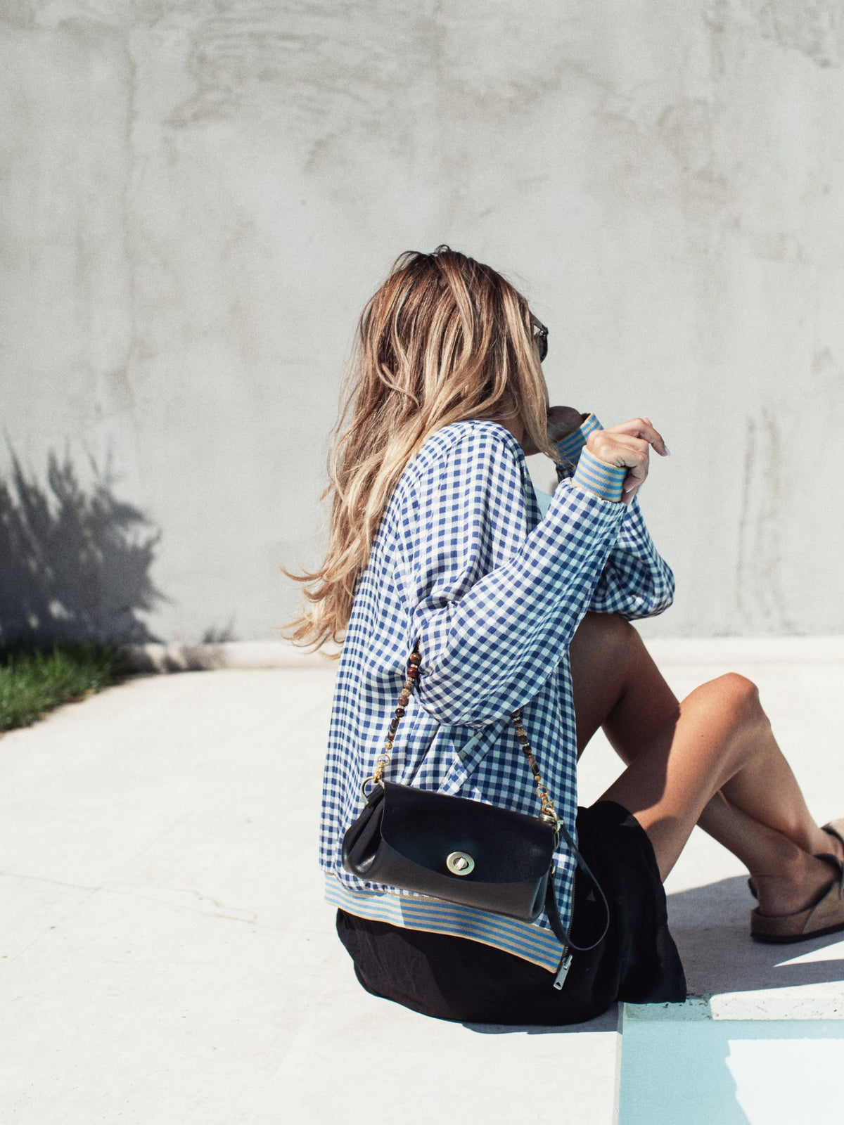 Donatella Mini Leather Bag