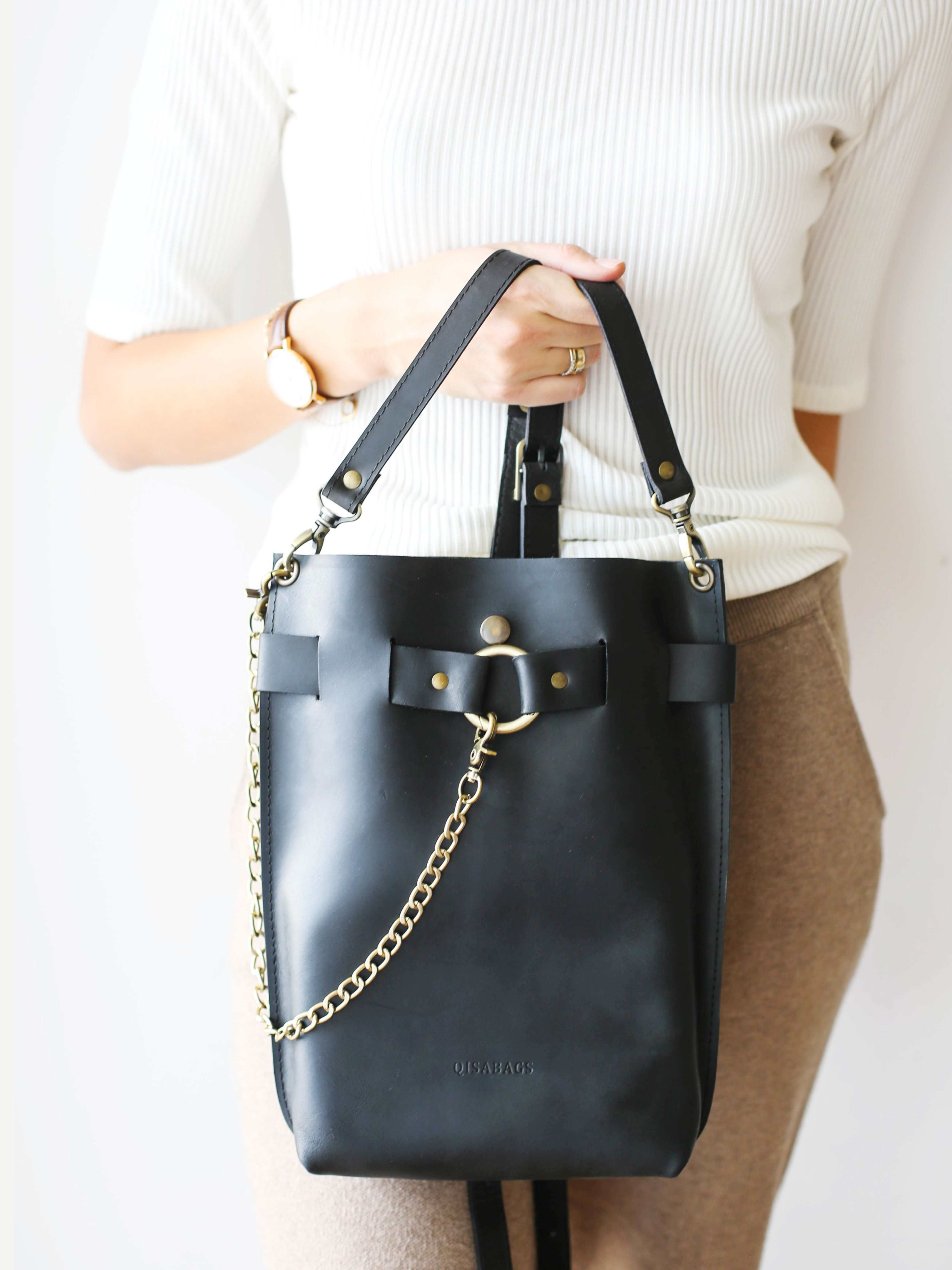 Standard Leather Bag - "Ring Belt Edition"