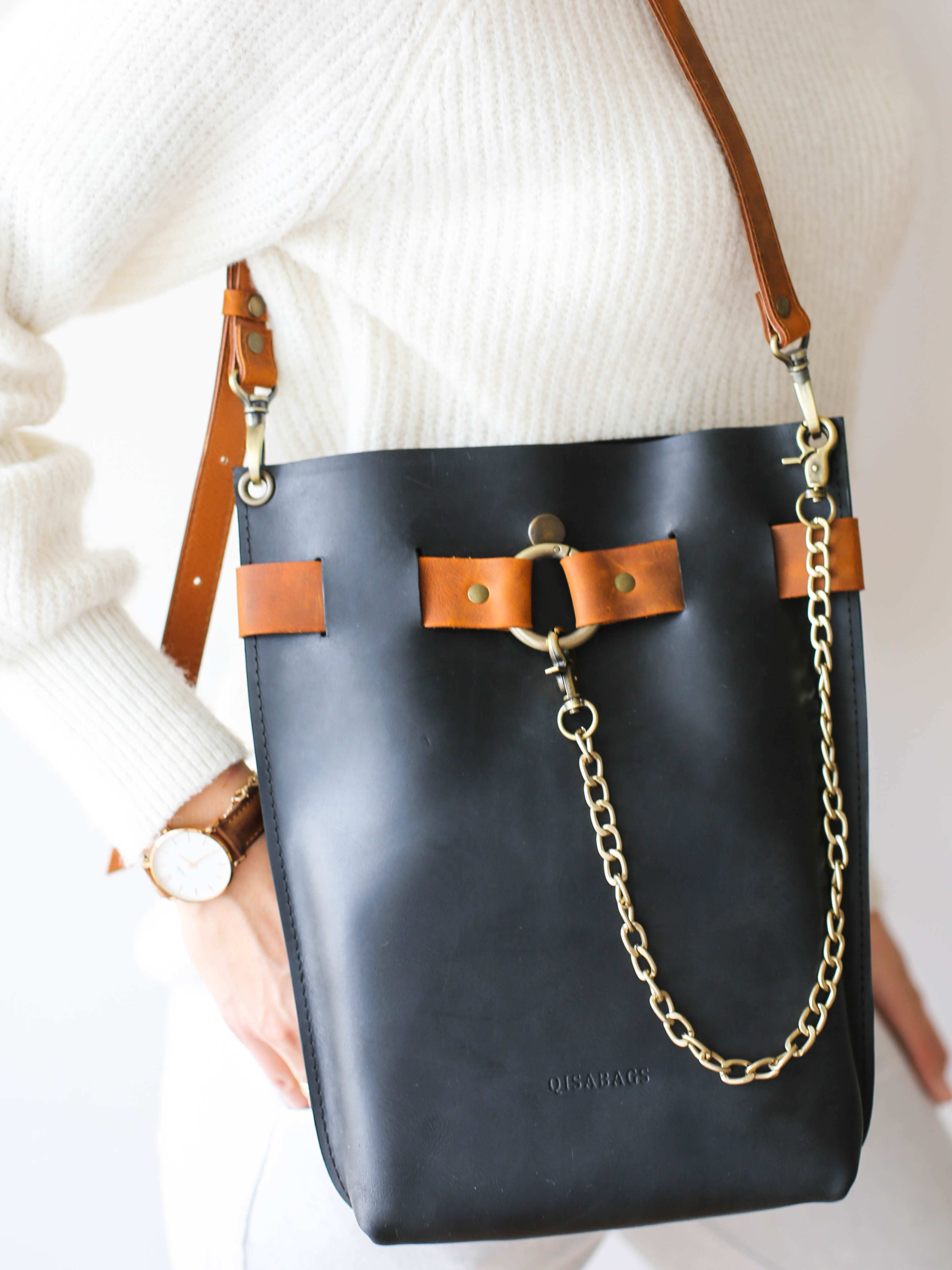 Standard Leather Bag - "Ring Belt Edition"