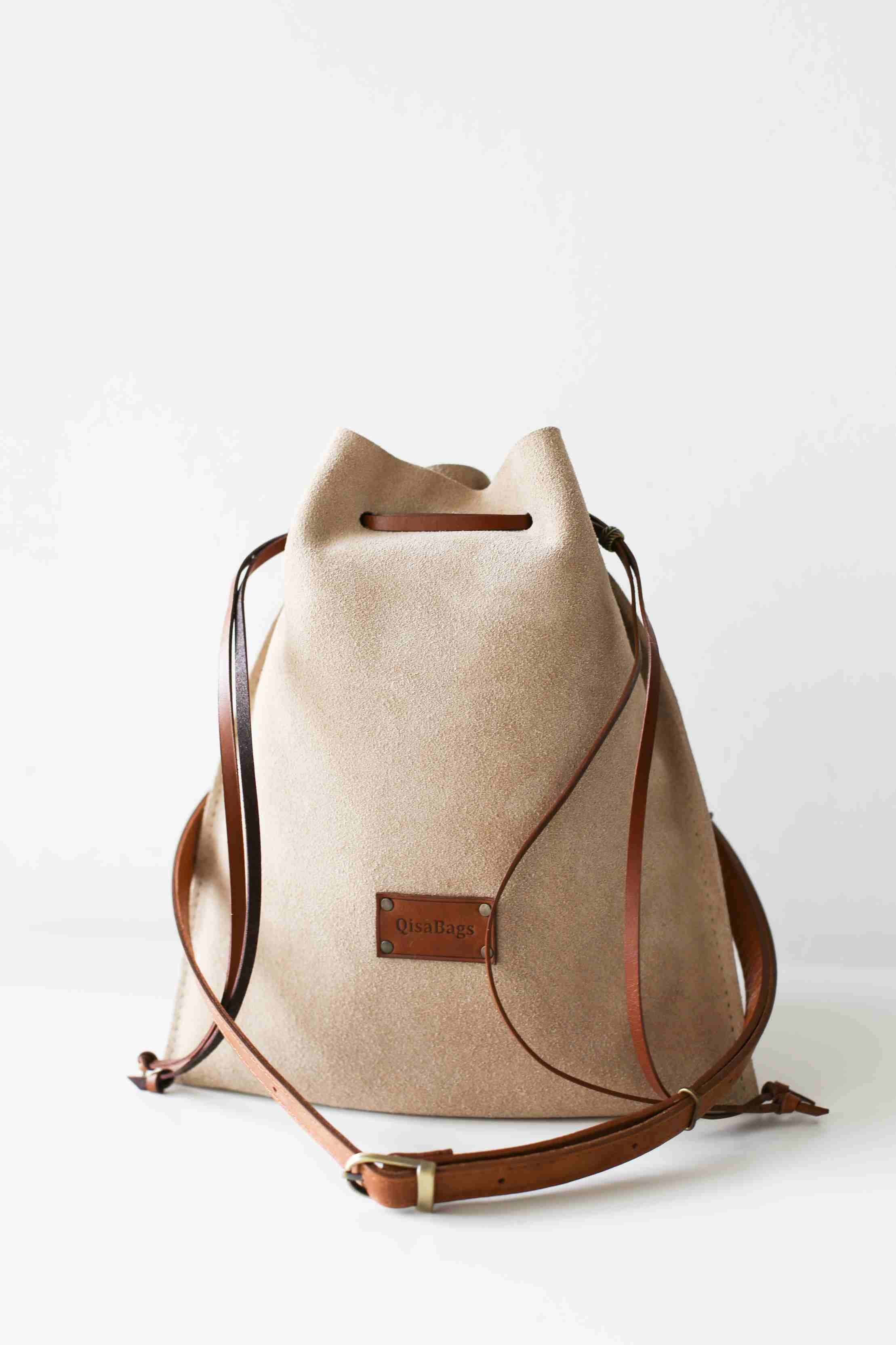 Suede Crossbody Pouch Bag