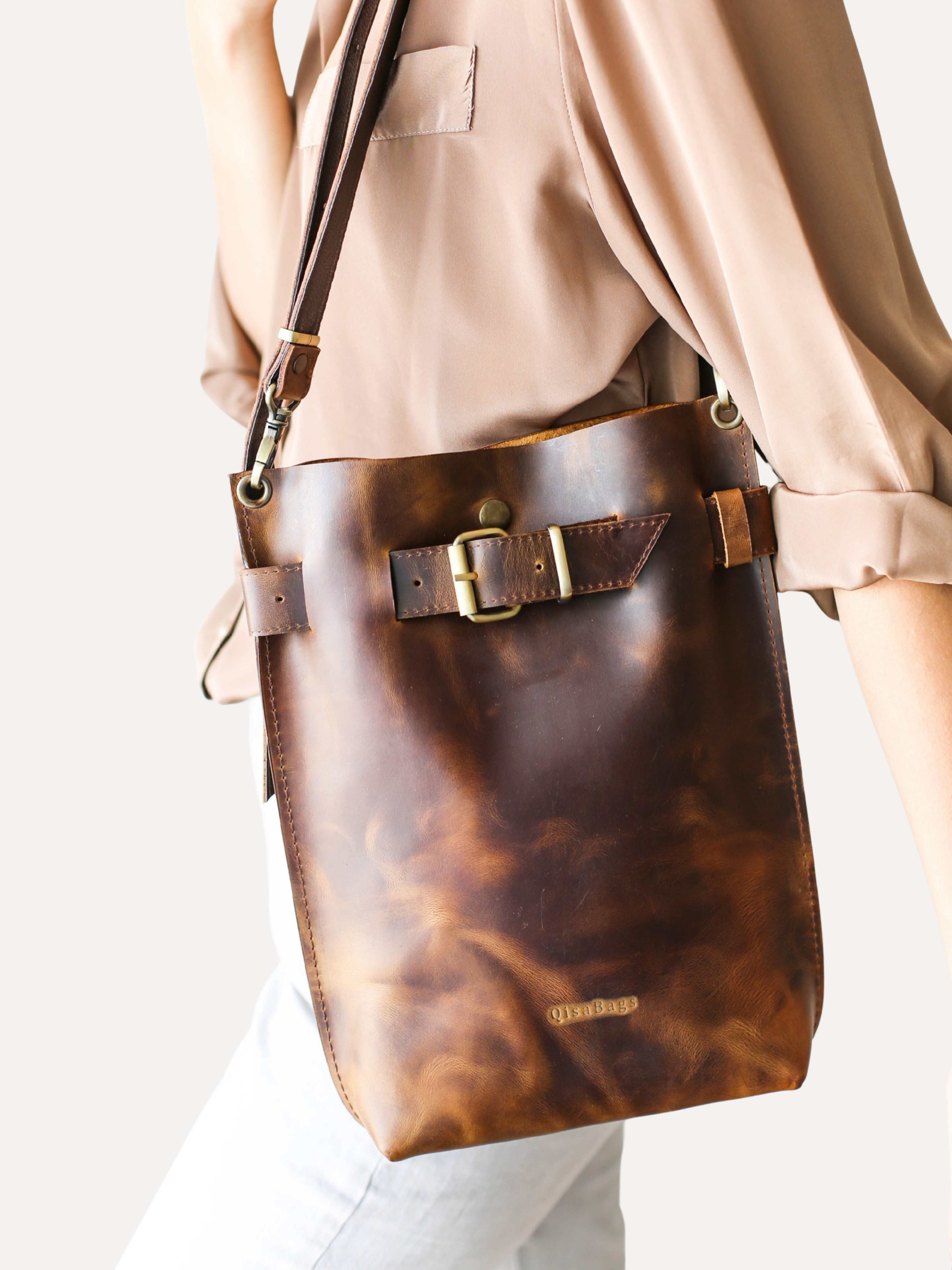 leather crossbody bags womens