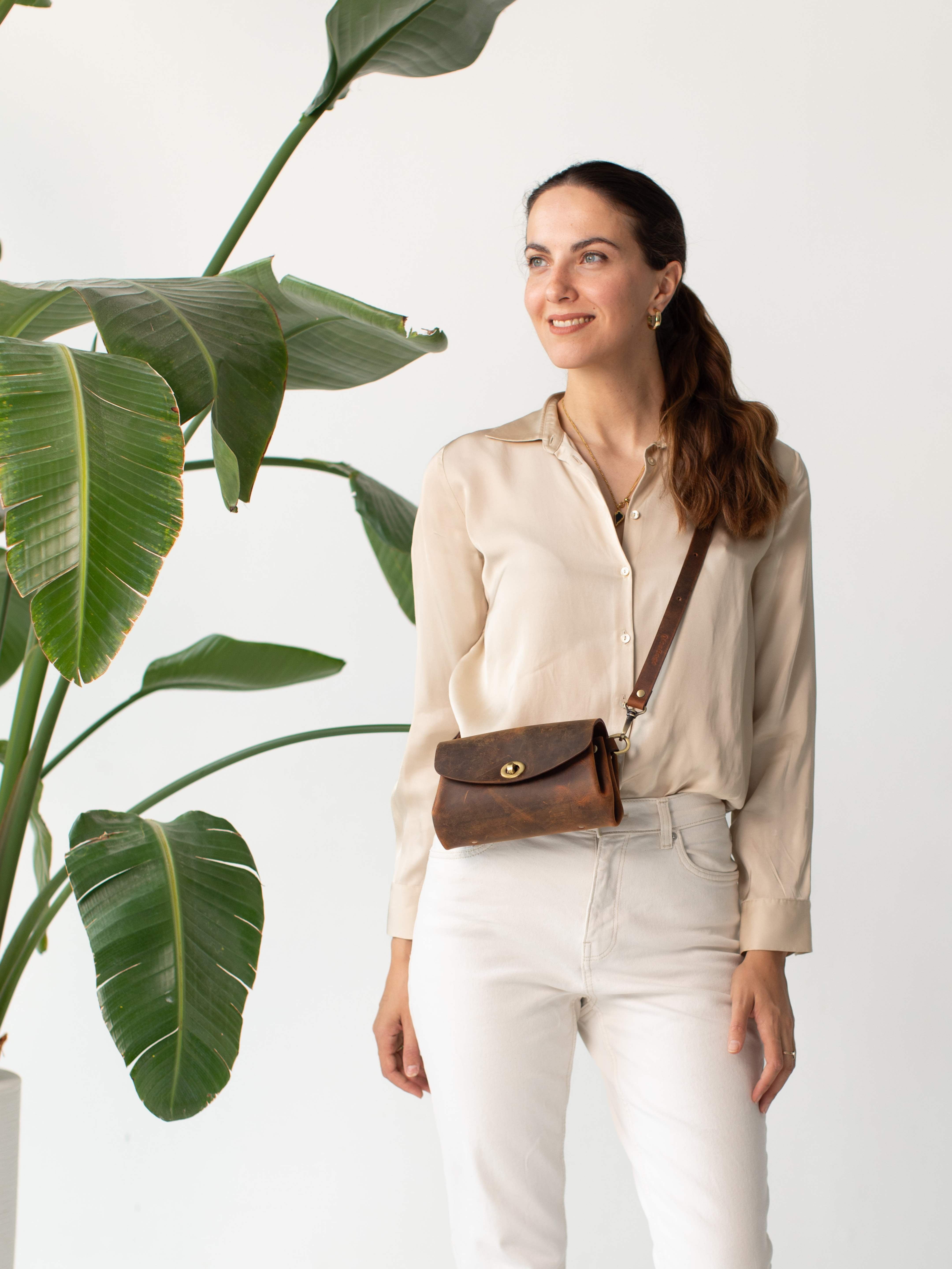 Donatella Mini Leather Purse