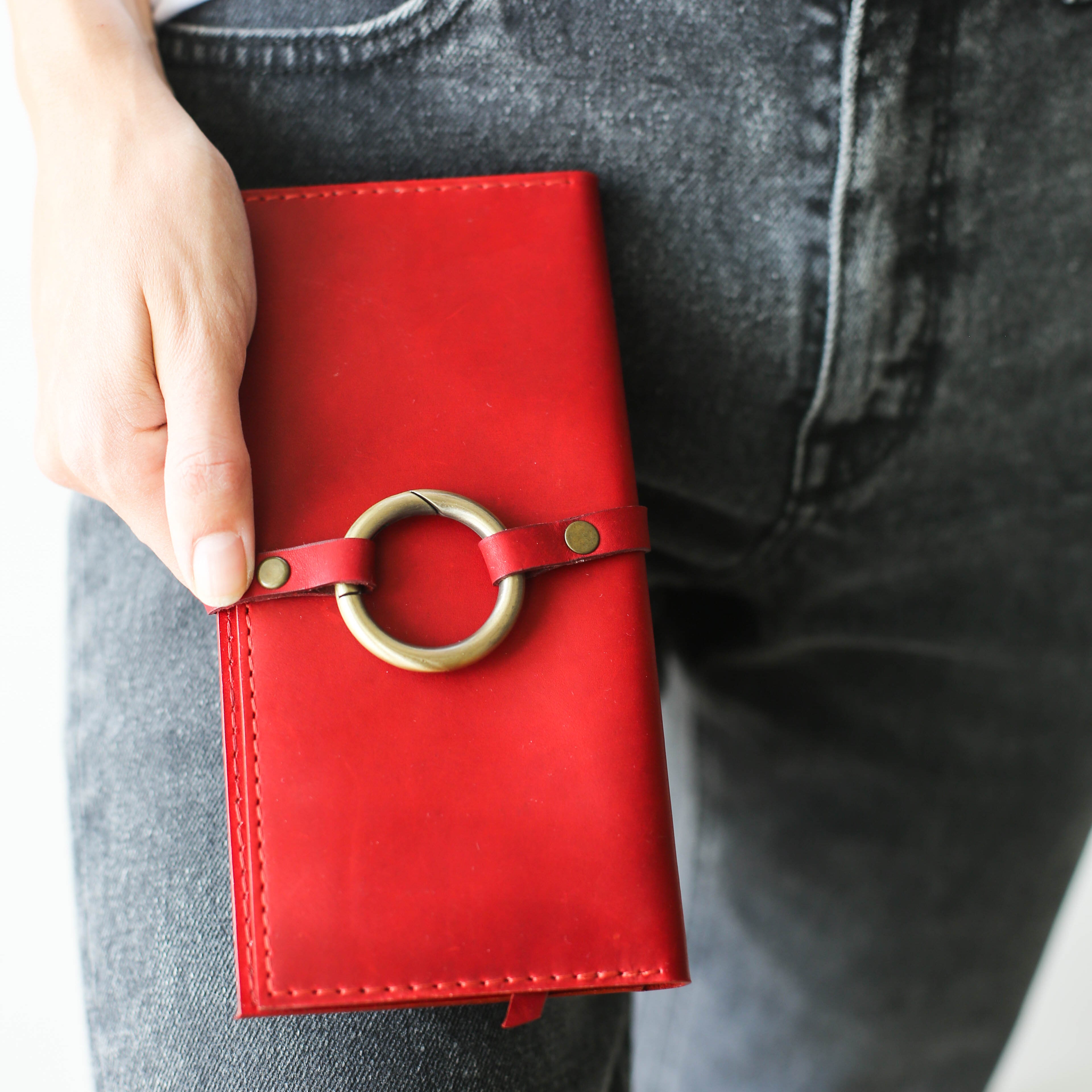 Long Leather Wallets - Phone Wallets with zipper
