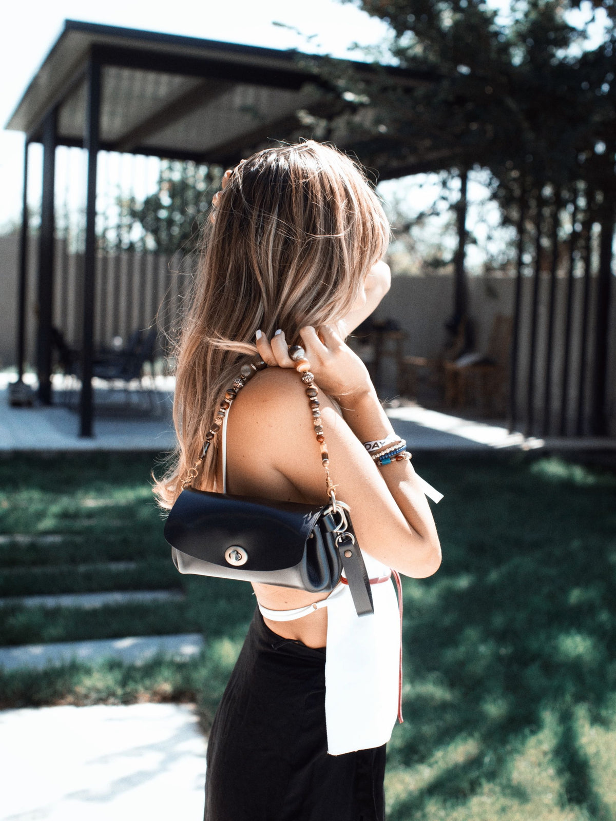 Donatella Mini Leather Bag