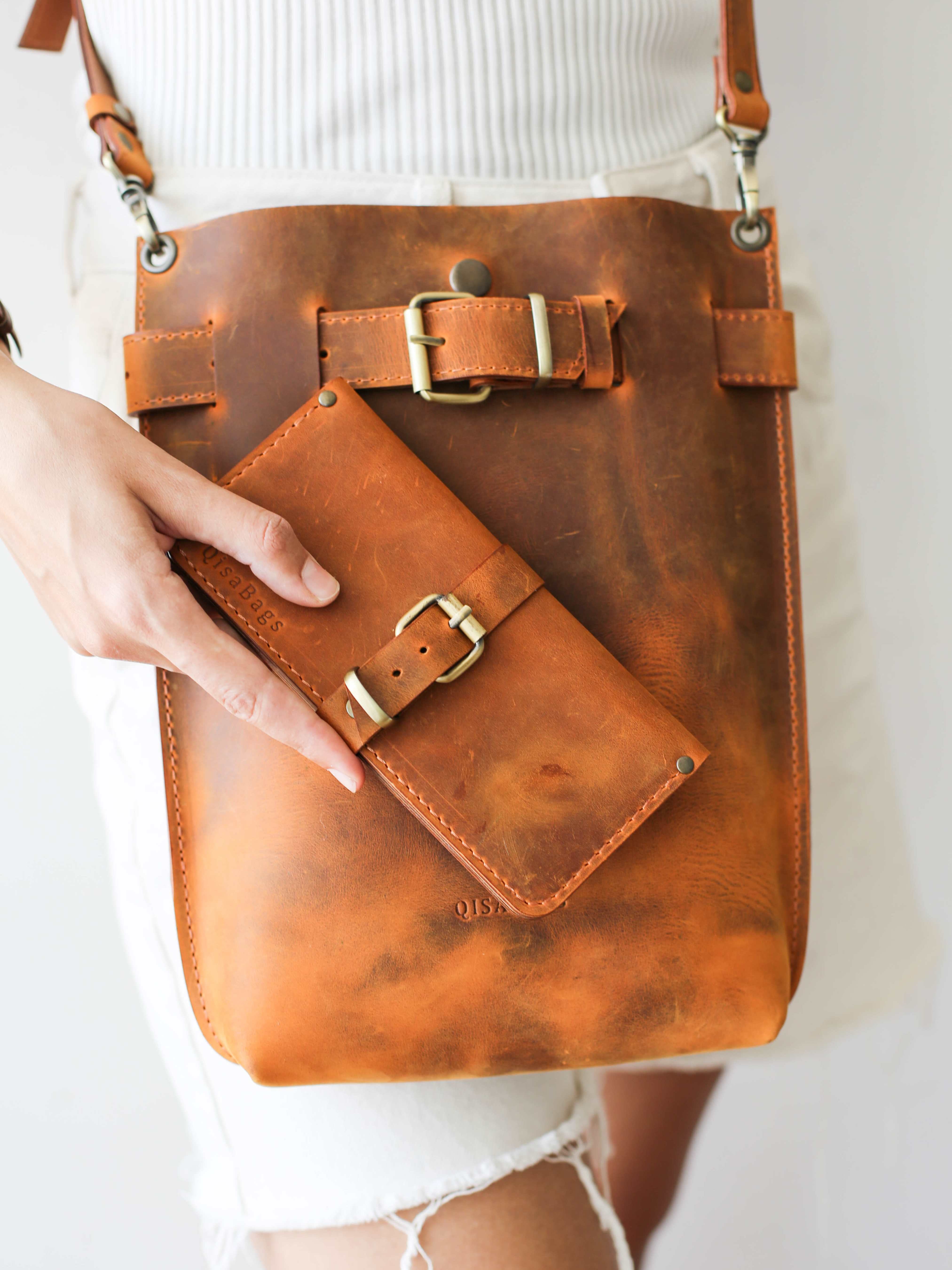 Dark Brown Standard Leather Bag