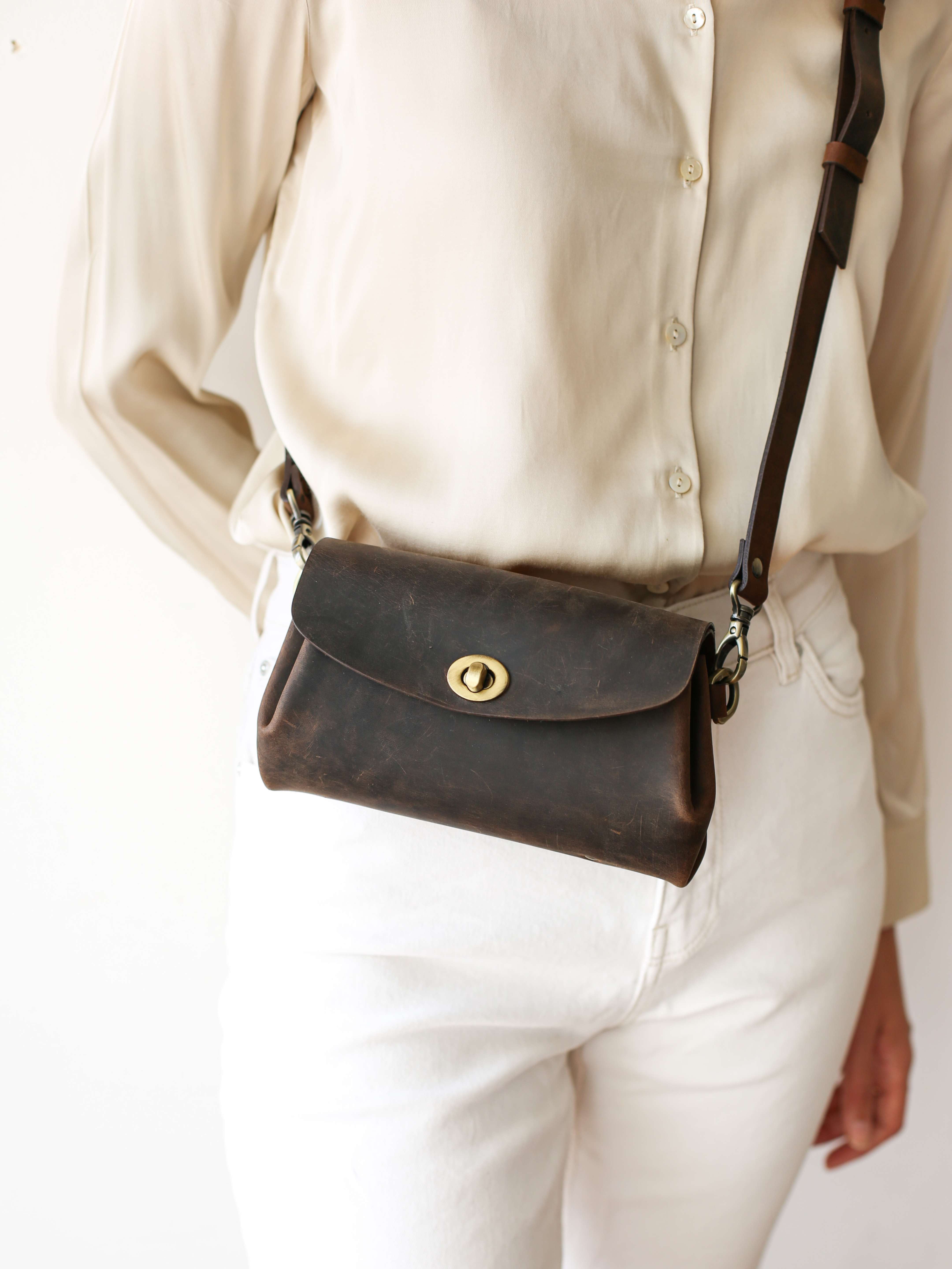 Donatella Mini Leather Purse