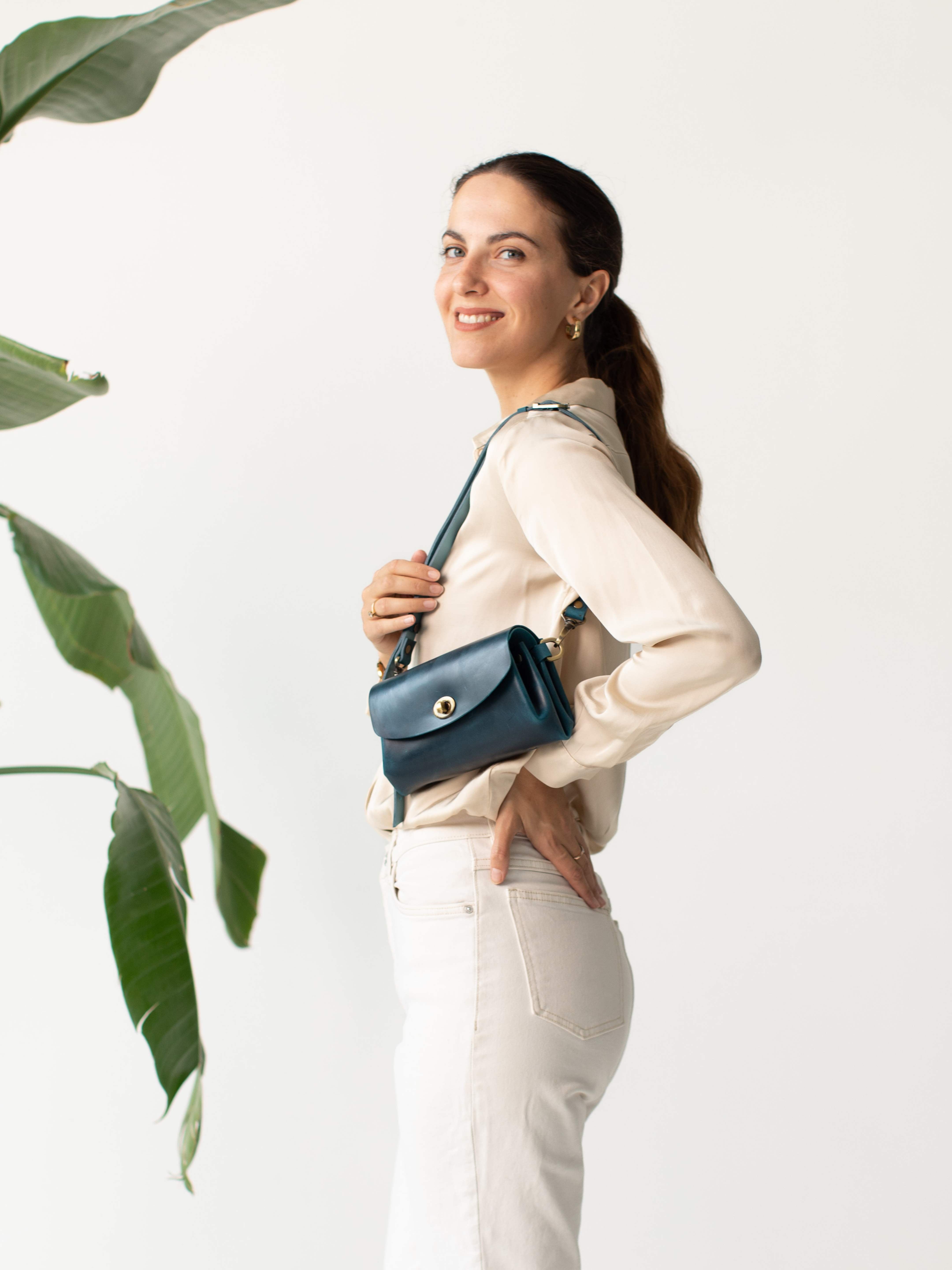 Donatella Mini Leather Purse