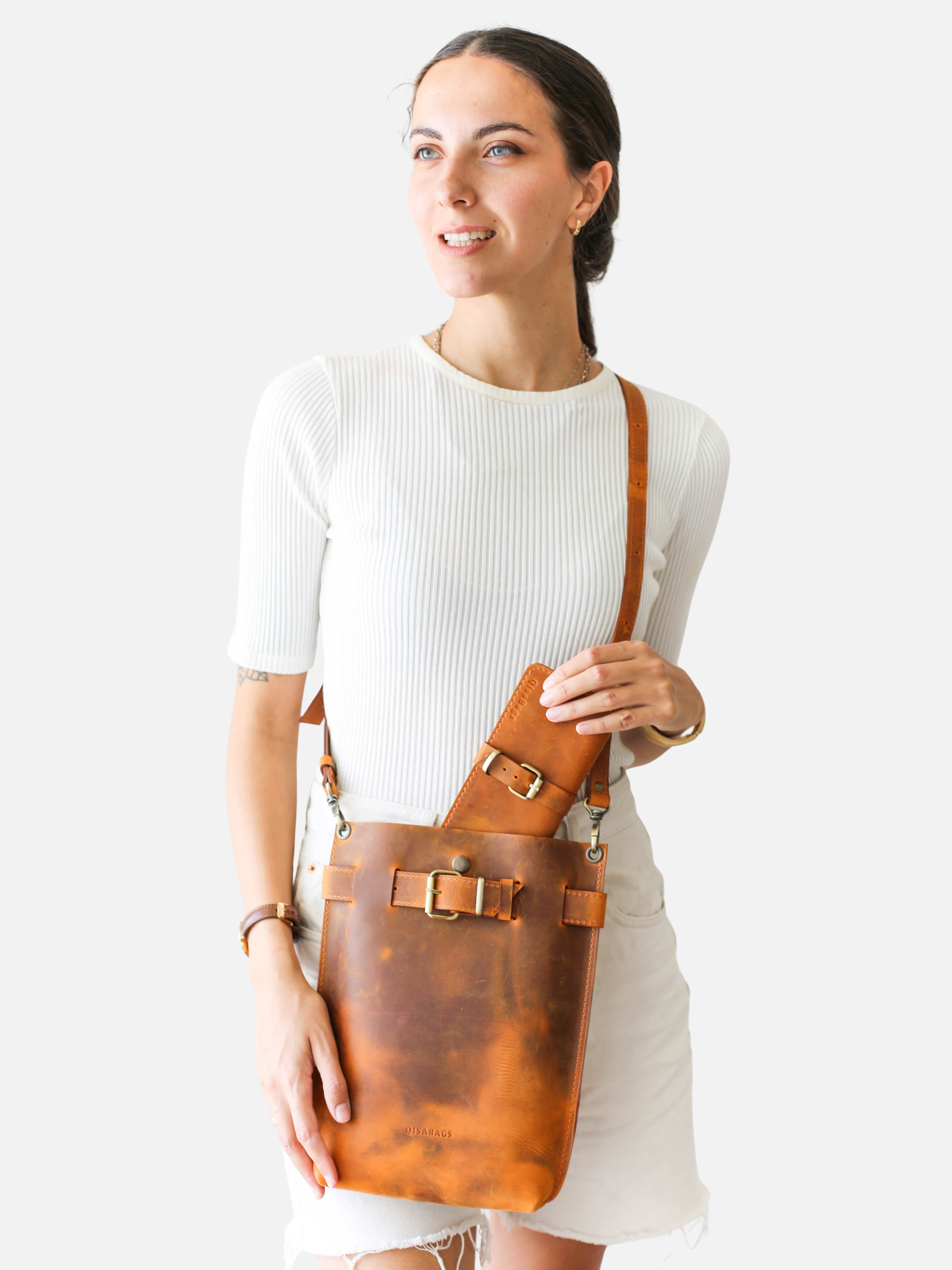 Dark Brown Standard Leather Bag