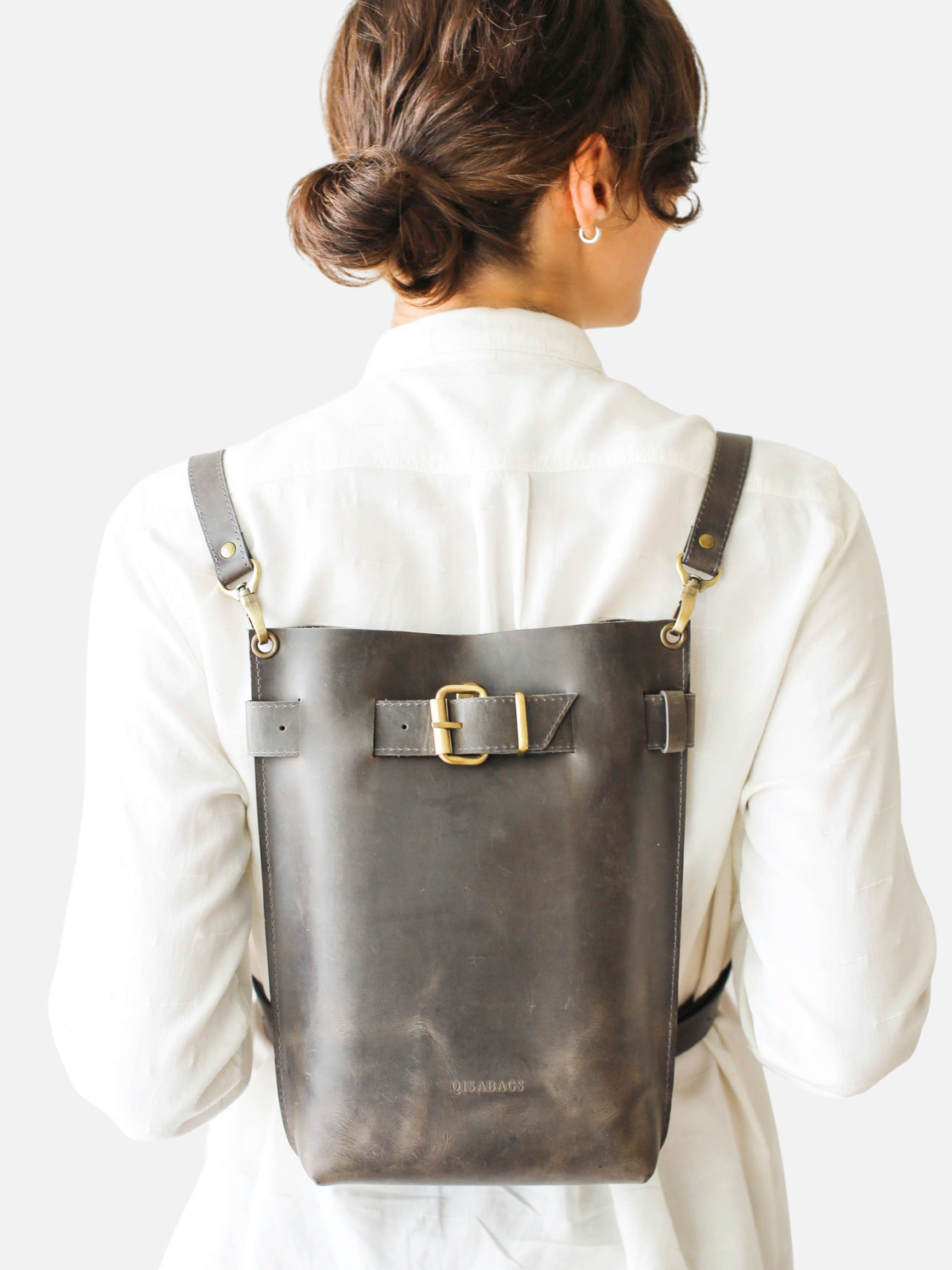 Dark Brown Standard Leather Bag