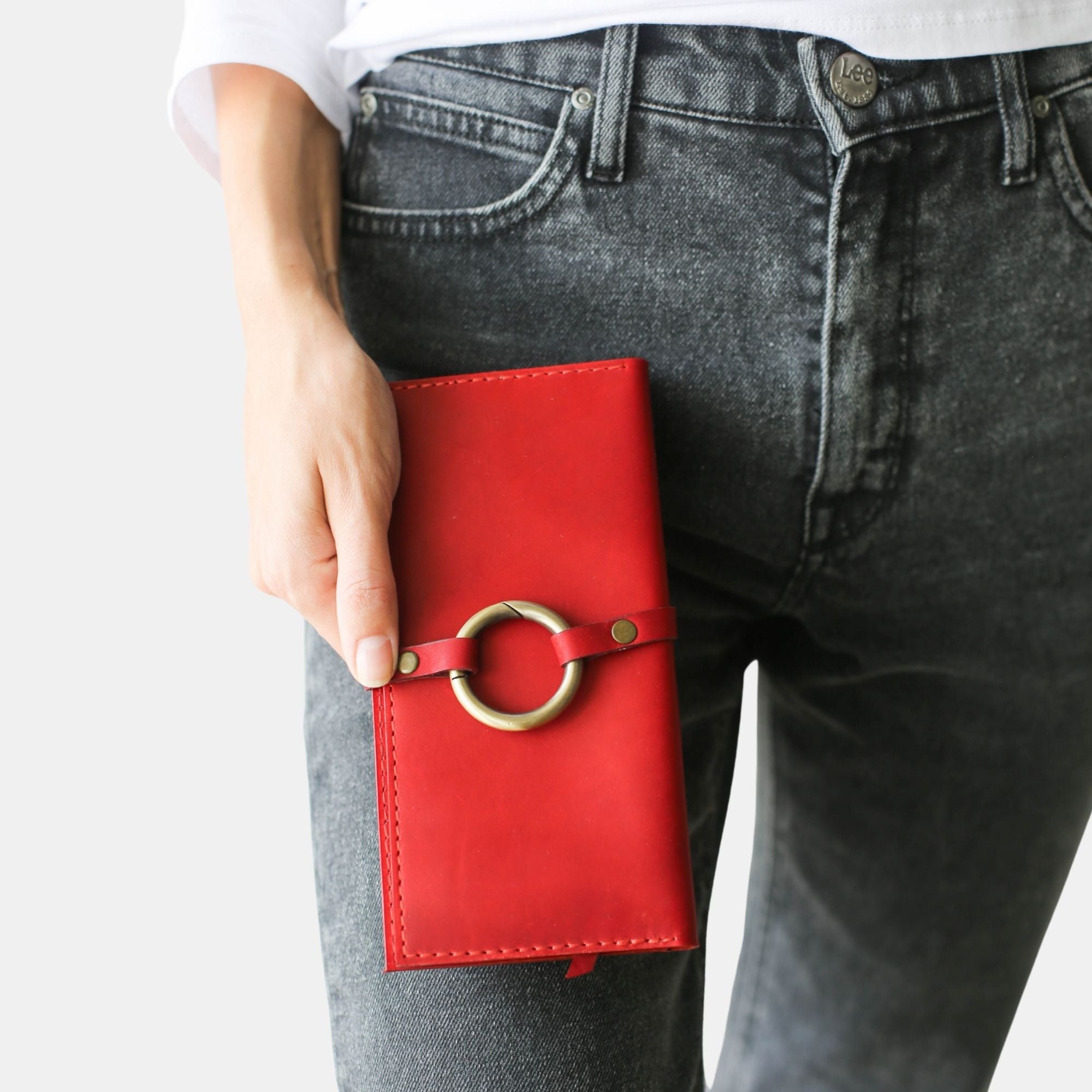 Long Leather Wallets - Phone Wallets with zipper