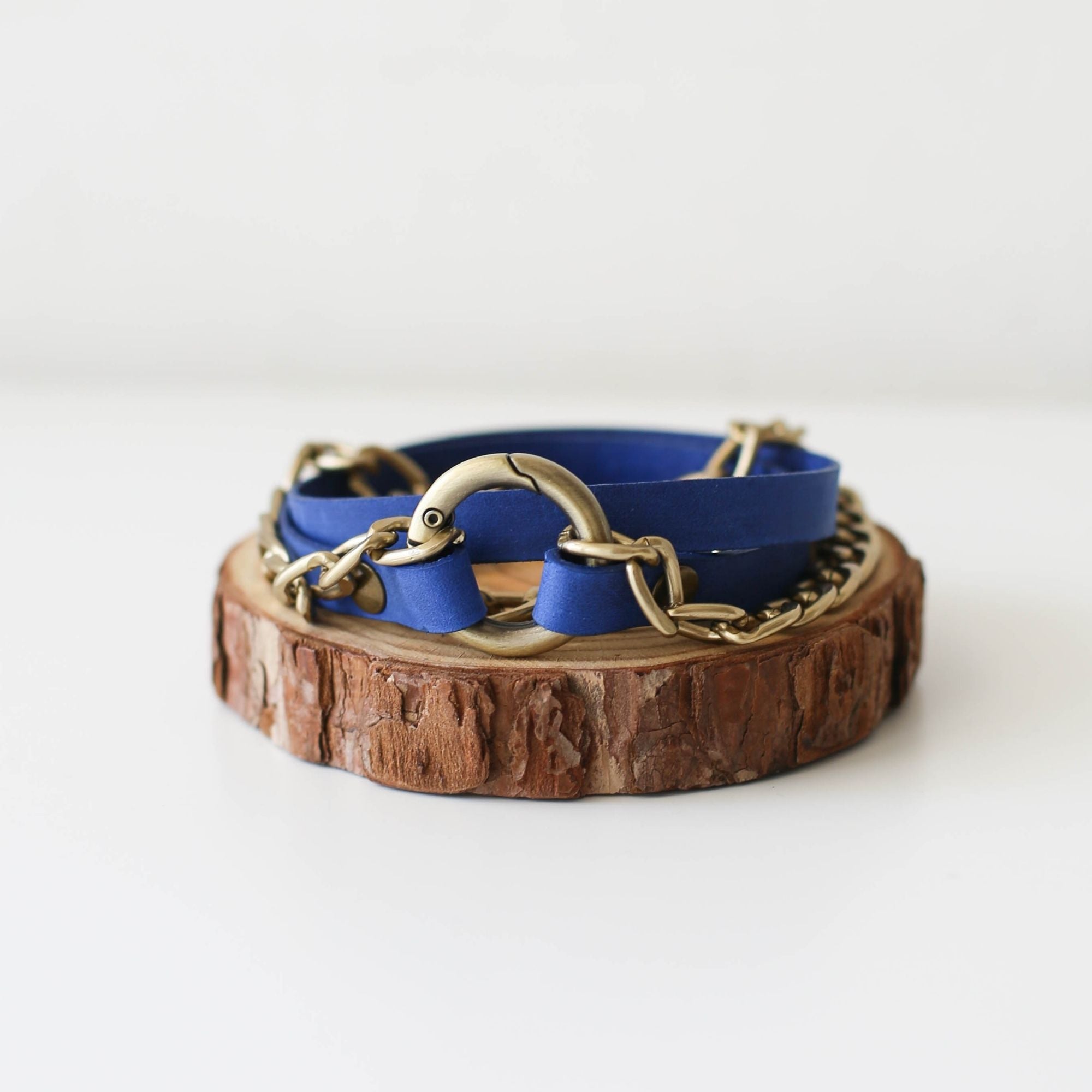 Ring Leather Bracelets with Chain - All Colors