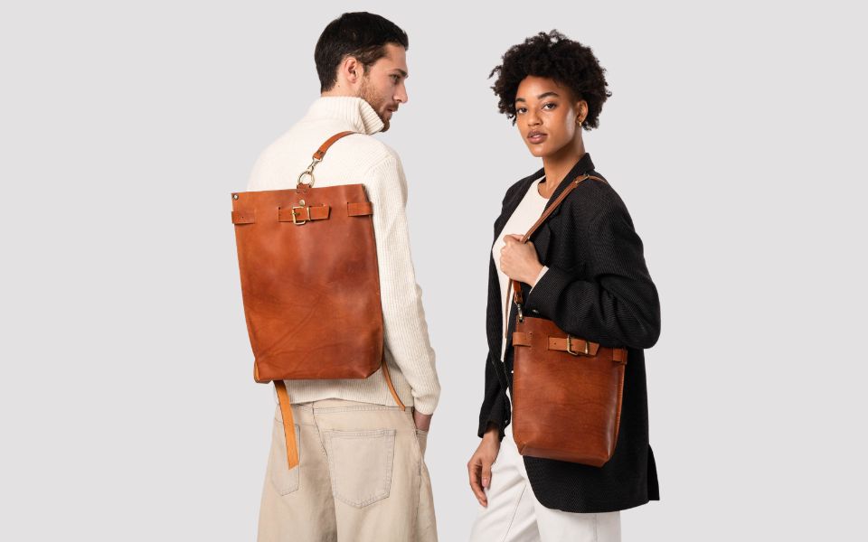 Luxury Leather Bags | Leather Backpack Purses | Qisa
