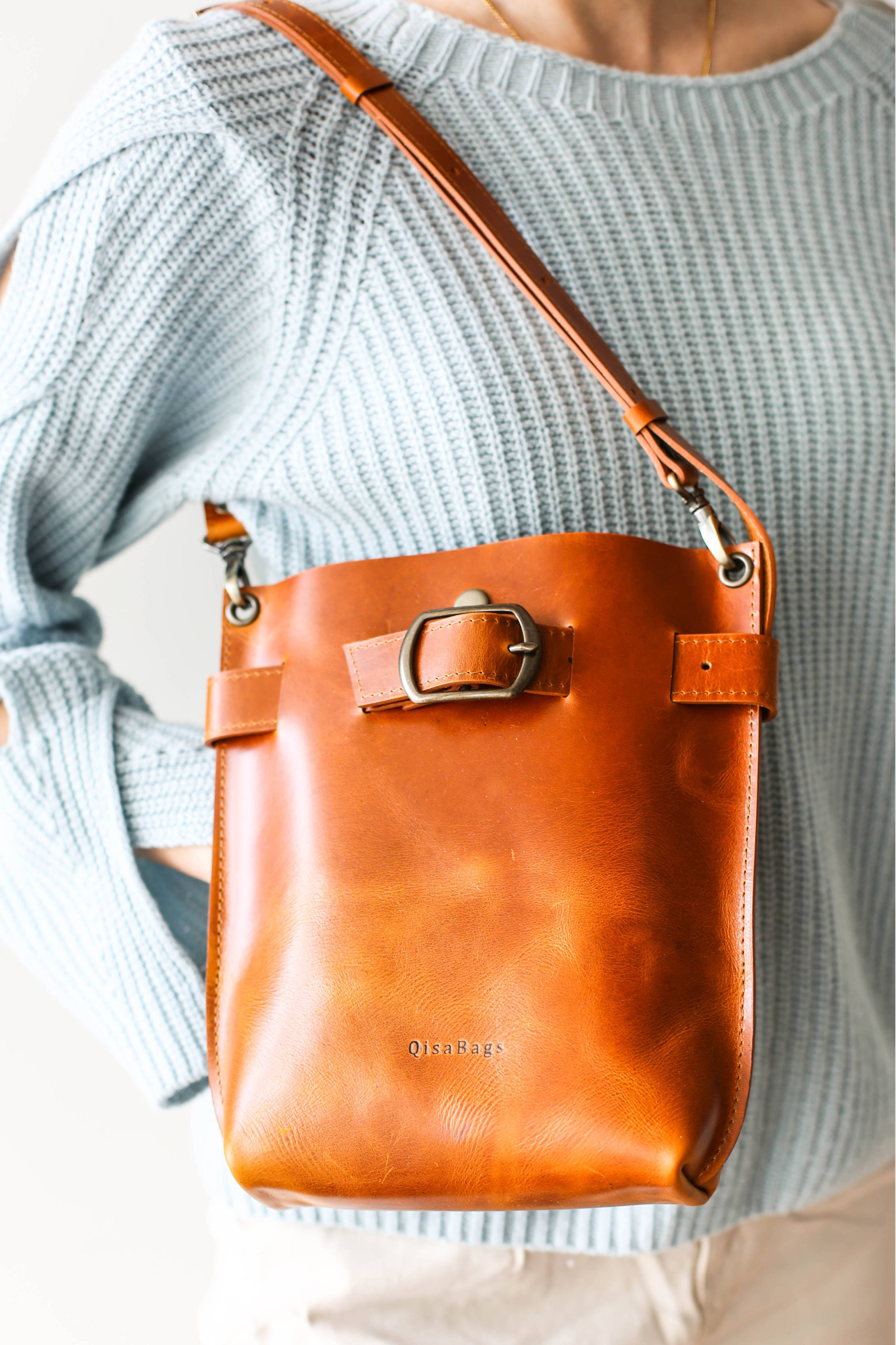 Brown Leather Handbag