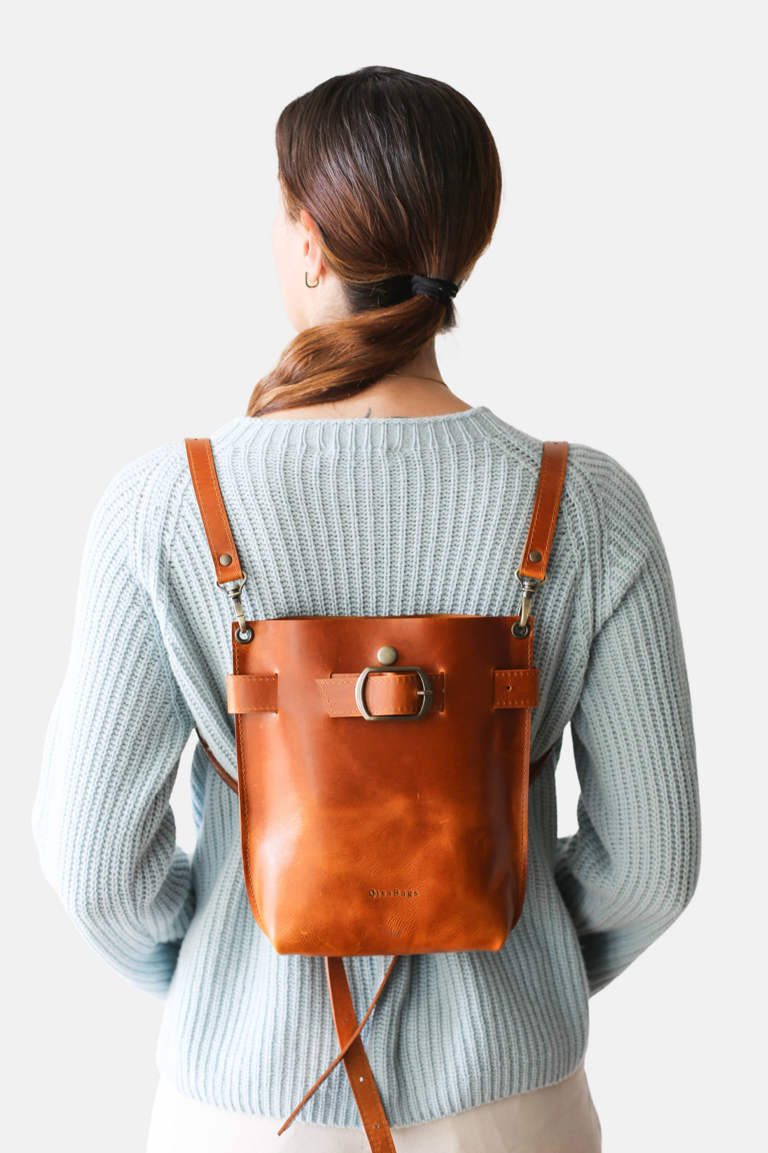Brown Leather backpack