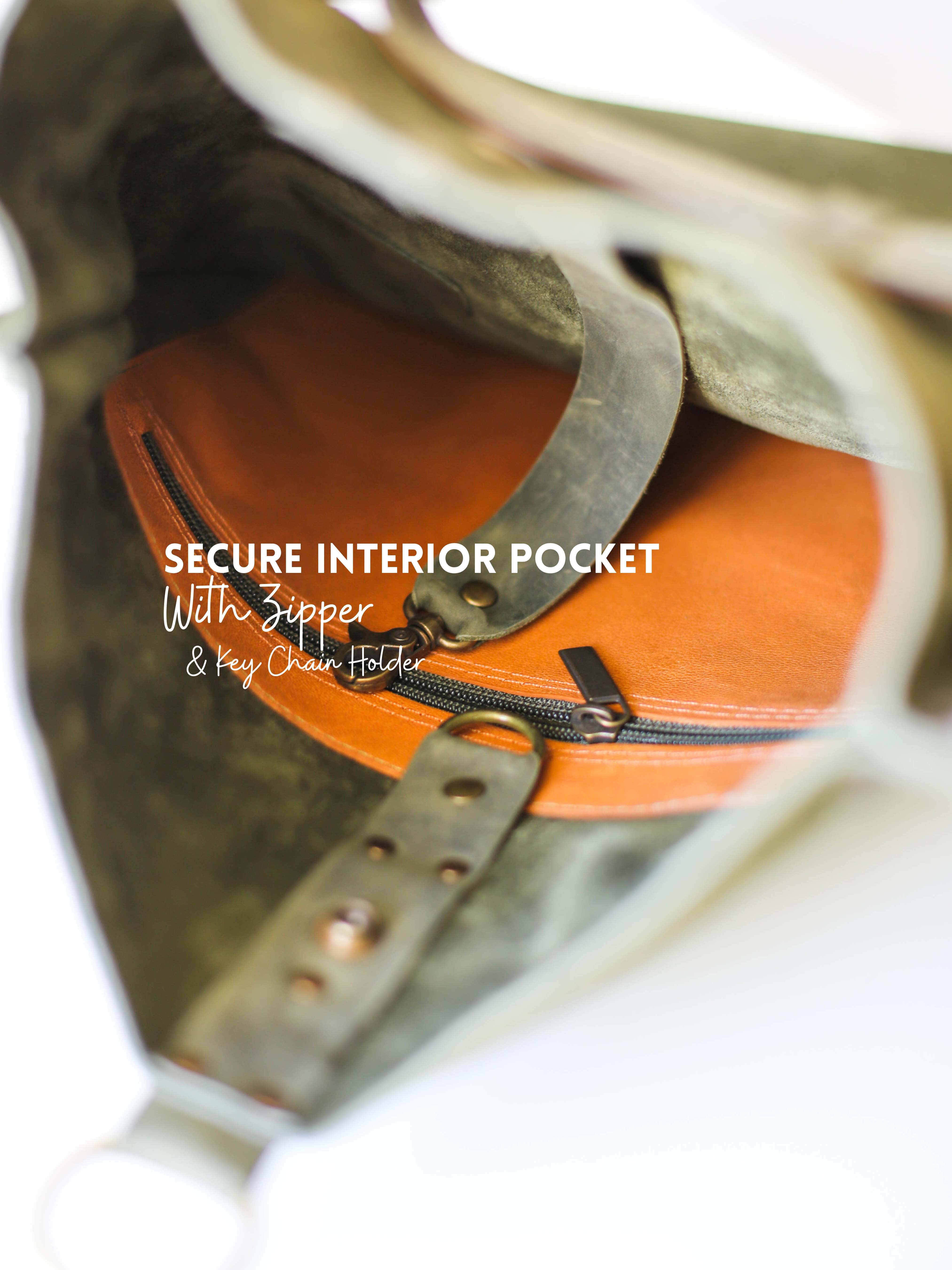 Suede Leather Backpack Purse